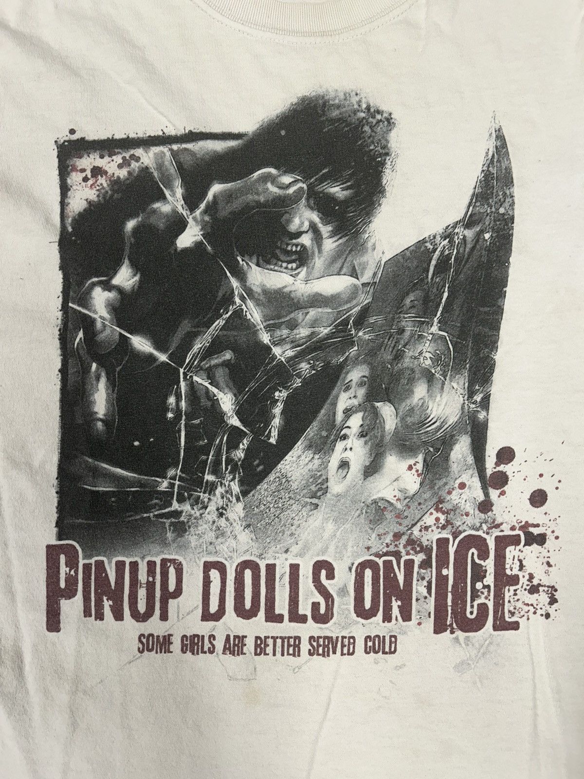 Vintage Crazy Vintage Pinup Girls on Ice Rare Horror Movie Tee Shirt Size US L / EU 52-54 / 3 - 2 Thumbnail
