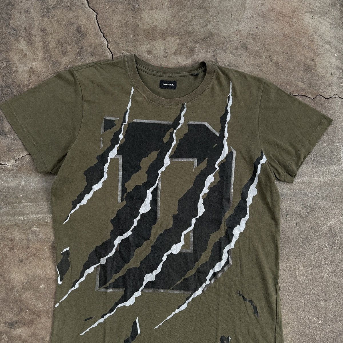 Diesel Vintage Diesel Olive T-shirt Size US M / EU 48-50 / 2 - 4 Thumbnail