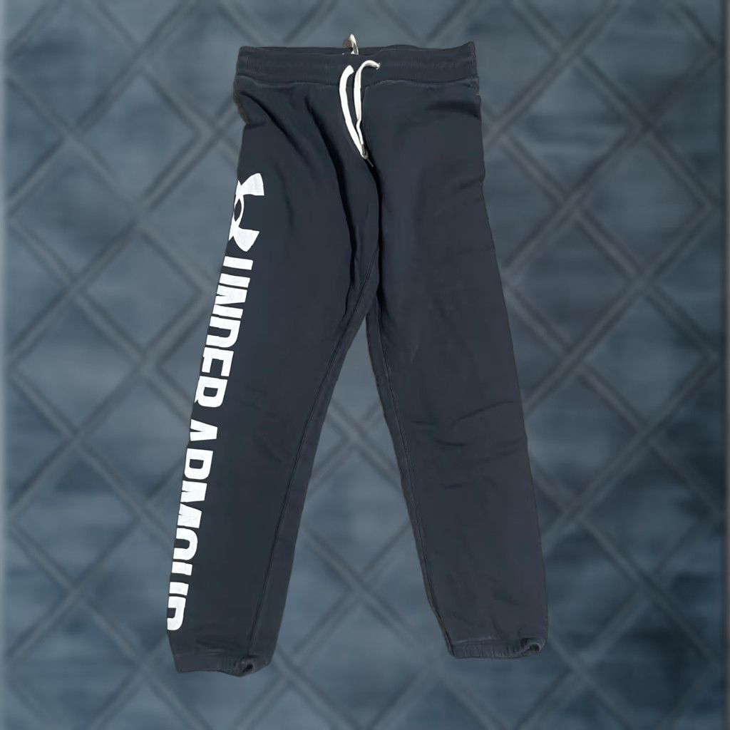 Under Armour Under Armour UA Rival Terry Graphic Jogger Pants Small Black Mens (Hosiery/Bottoms not specified) Size US 29 - 1 Thumbnail