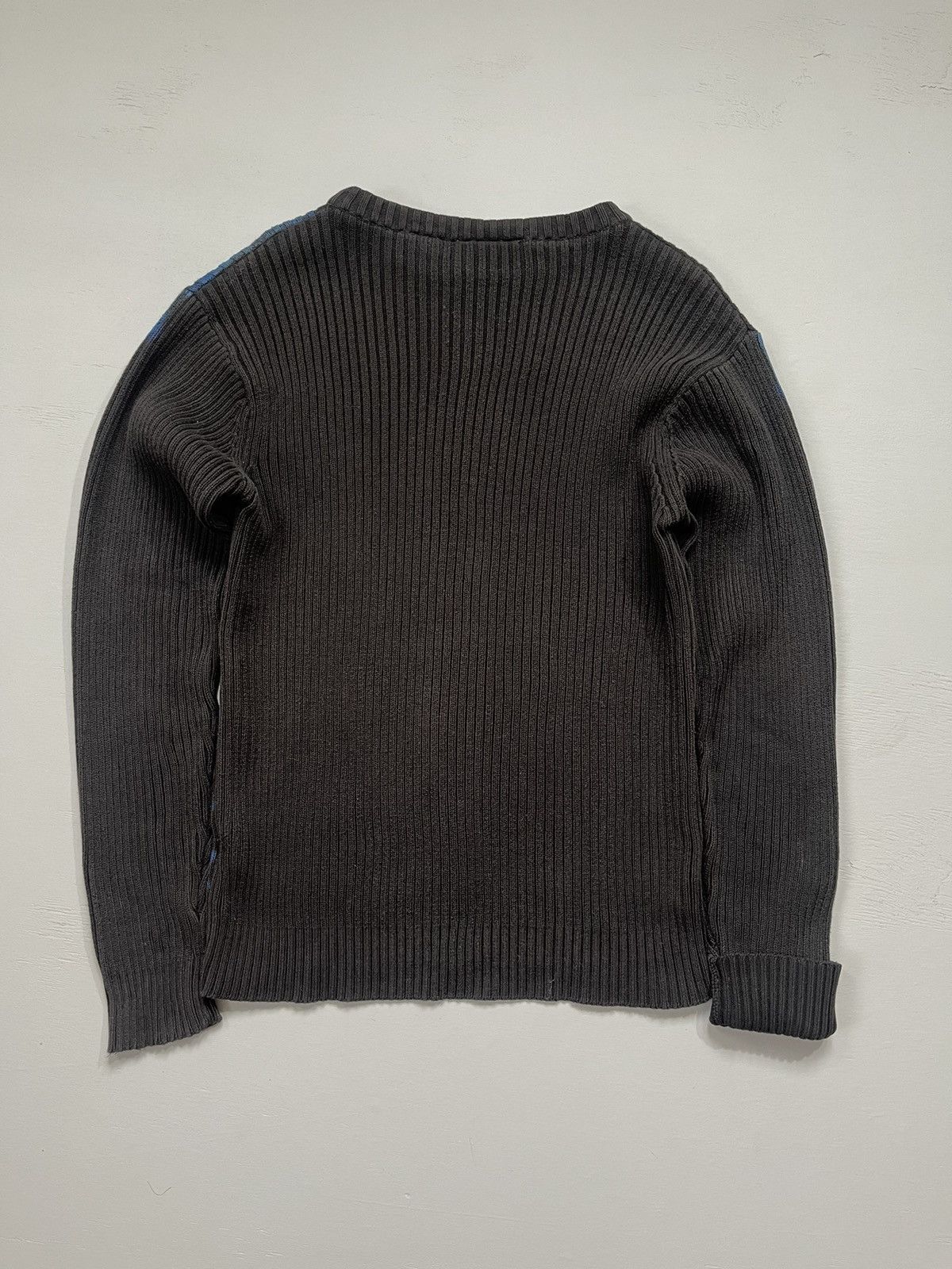 Japanese Brand Faded Dirty Y2K Dragon Japan Style Thrashed Ribbed Sweater Size US M / EU 48-50 / 2 - 11 Thumbnail
