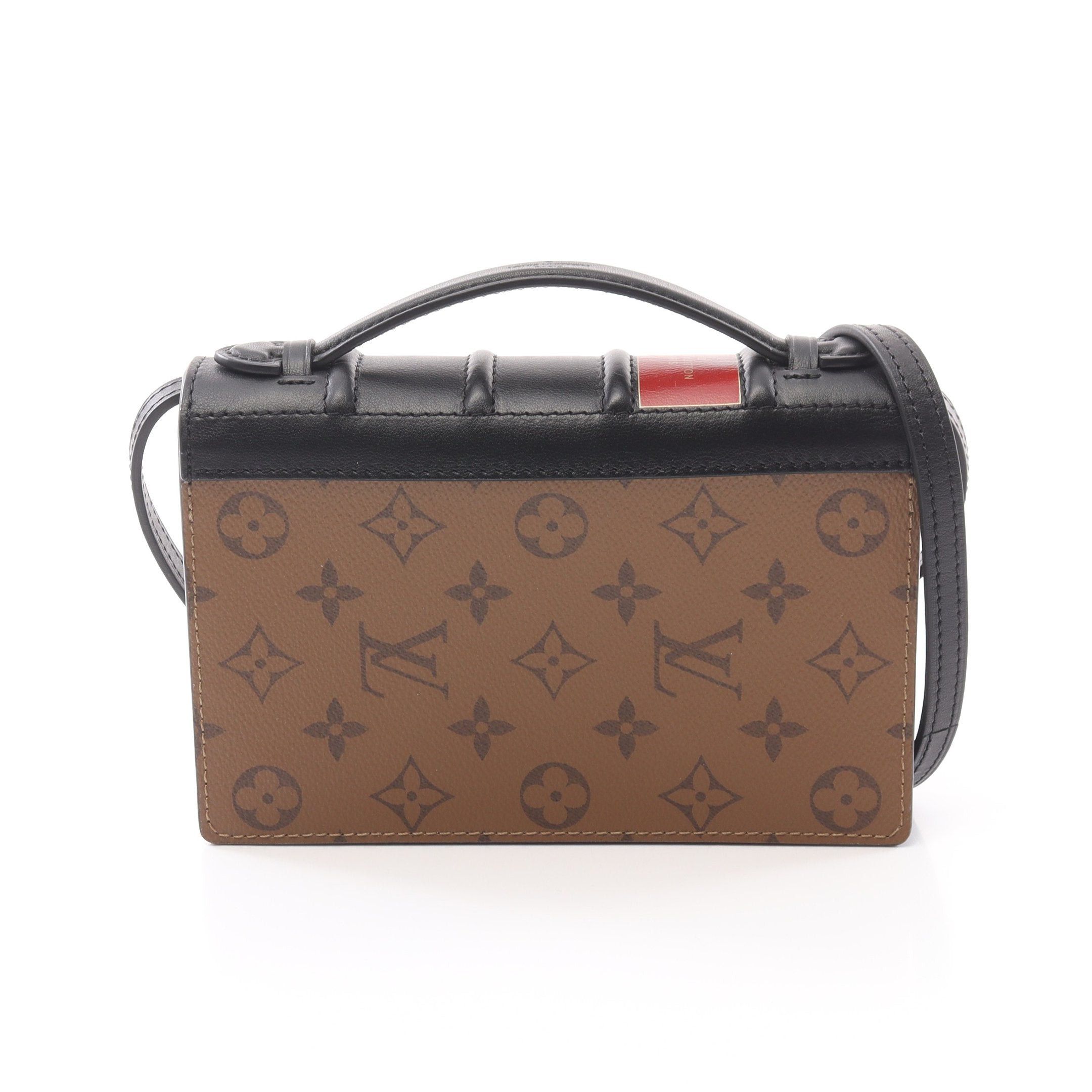 Louis Vuitton Louis Vuitton Hook Wallet On Chain Monogram Reverse Shoulder Bag Leather Light Brown Black Size ONE SIZE - 1 Thumbnail