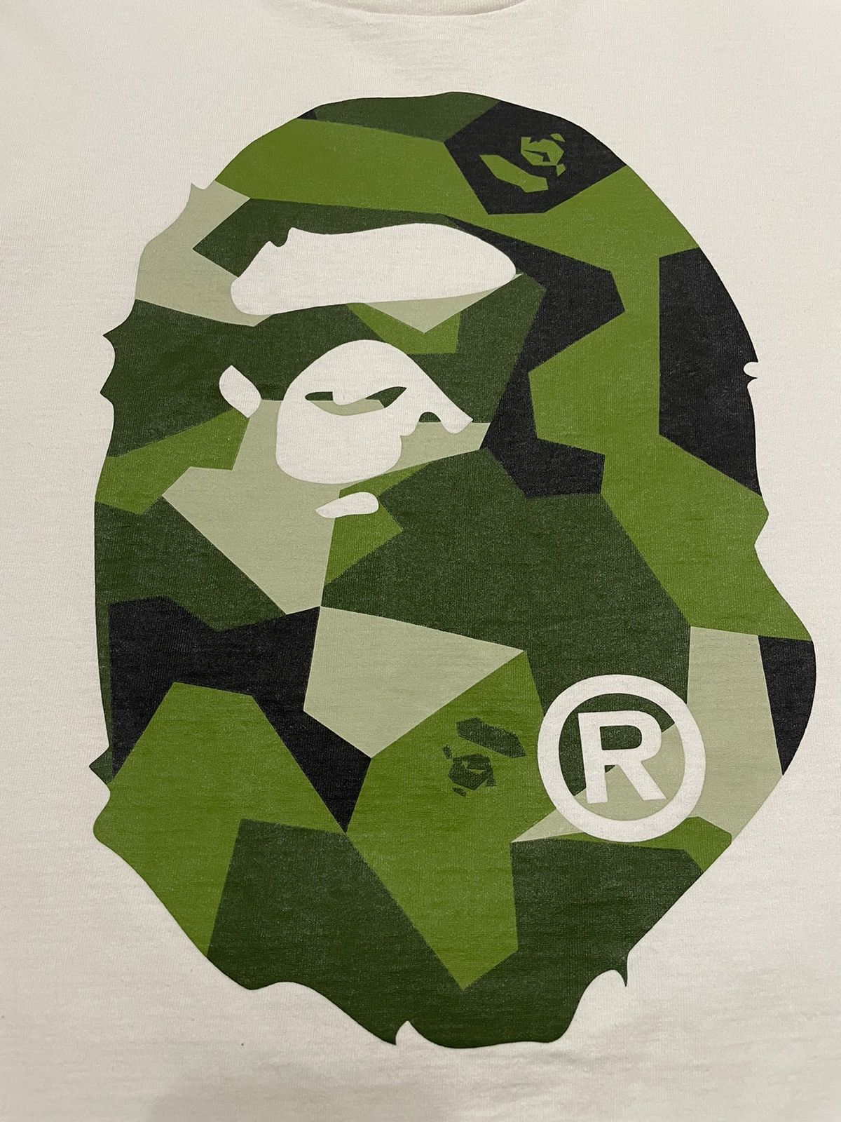 Bape Splinter Camo Big Ape Head Tee Size US L / EU 52-54 / 3 - 4 Thumbnail
