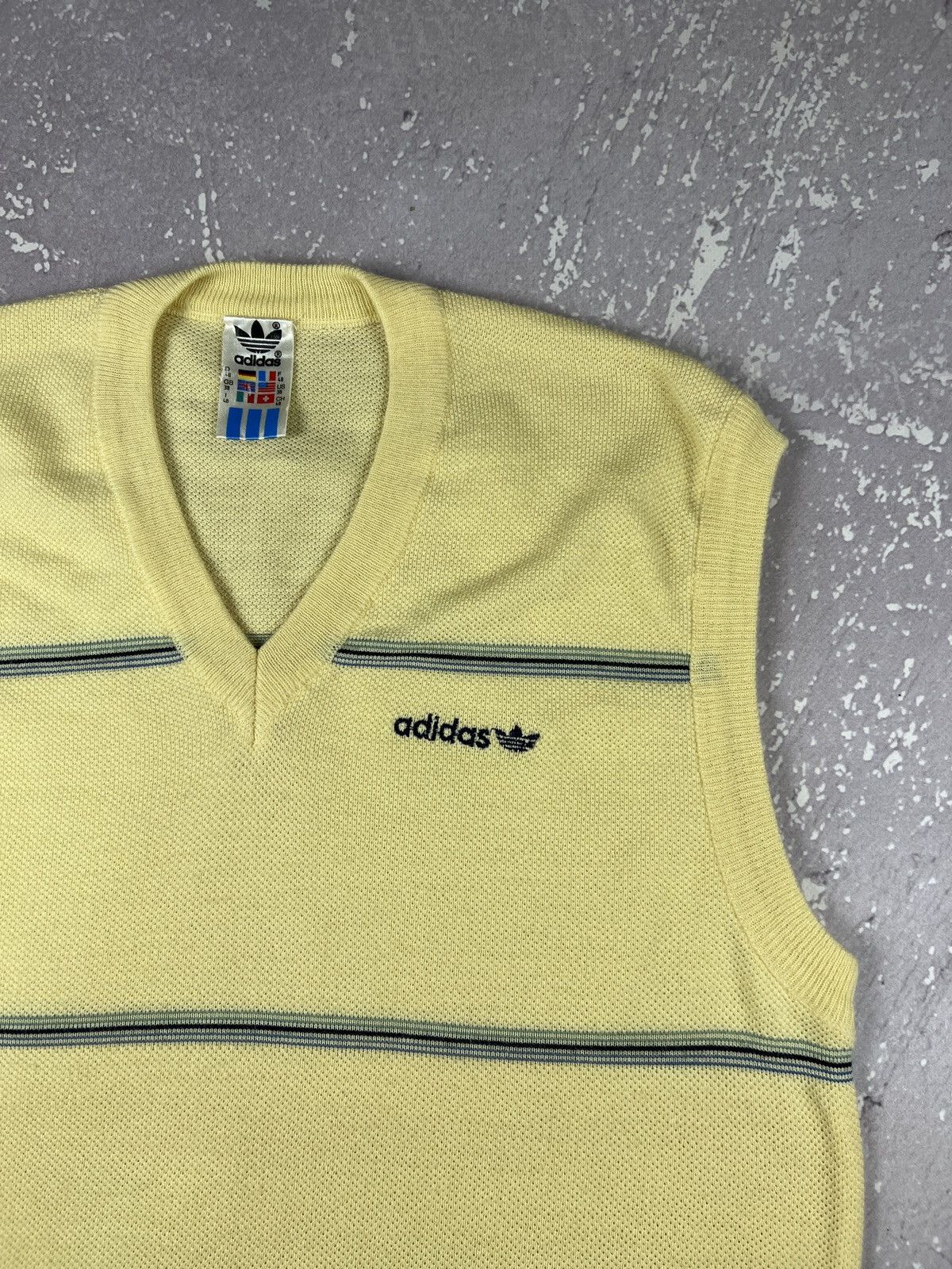 Adidas Vintage 80s 90s Adidas Wool Knit Sweater Vest West Germany Size US S / EU 44-46 / 1 - 3 Thumbnail