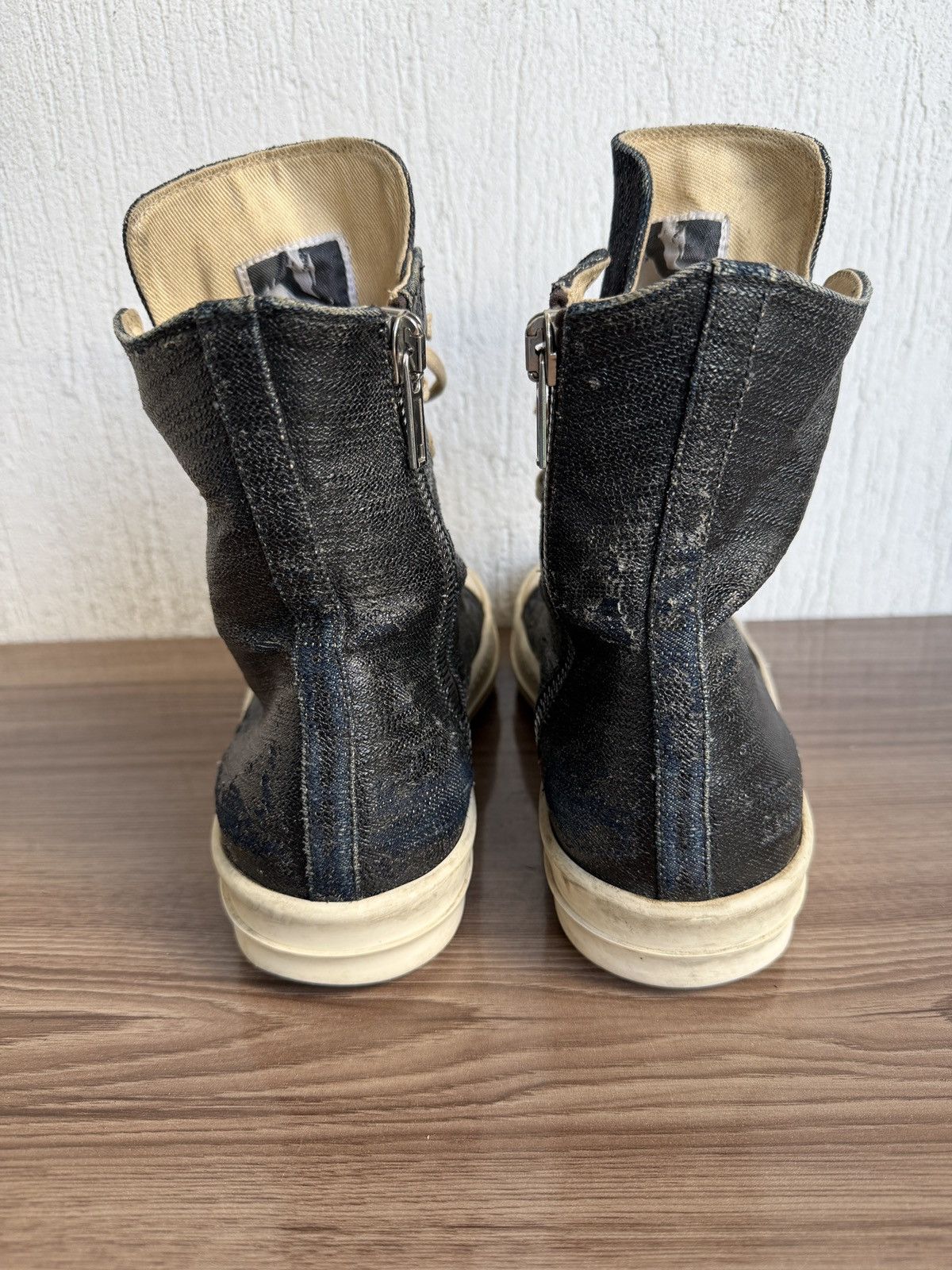 Rick Owens Drkshdw subhuman waxed ramones Size US 11 / EU 44 - 19 Thumbnail