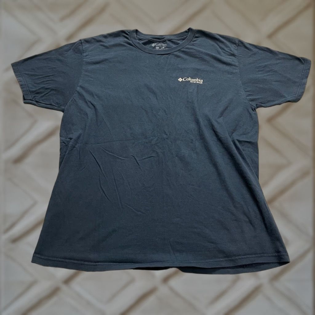 Vintage Columbia PHG Graphic T-Shirt Mens Large Navy Blue Short Sleeve Crew Neck Hunting Cotton Size US L / EU 52-54 / 3 - 1 Thumbnail