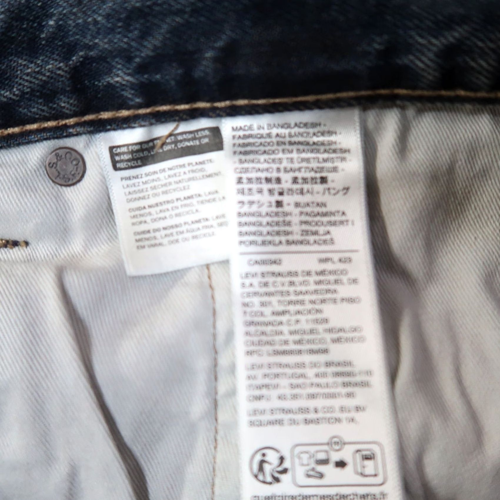 Levi's Levi's Premium 578 Baggy Jeans Men's 34x32 New Blue Denim Slim? Relaxed Fit 5-Pocket Logo Zip Levi's 500 Series Vintage 90s Theme Men Size US 34 / EU 50 - 4 Thumbnail