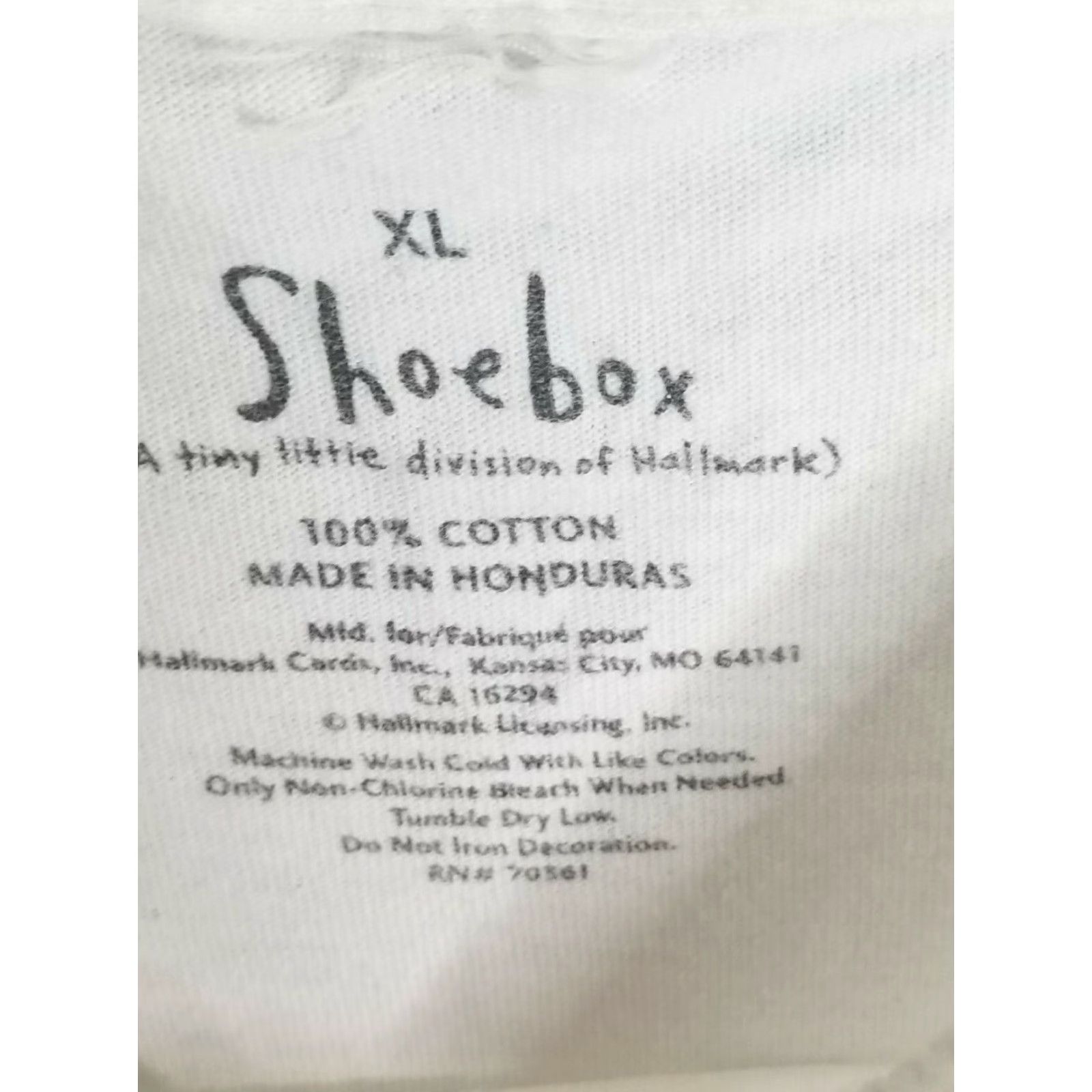 Vintage Shoebox T-Shirt Adult XL Graphic Tee Hallmark Greetings 90s Funny Nerd Cartoon Dad White Man Short Sleeve Crew Neck | Vintage: No | Brand: Shoebox Size US XL / EU 56 / 4 - 3 Thumbnail