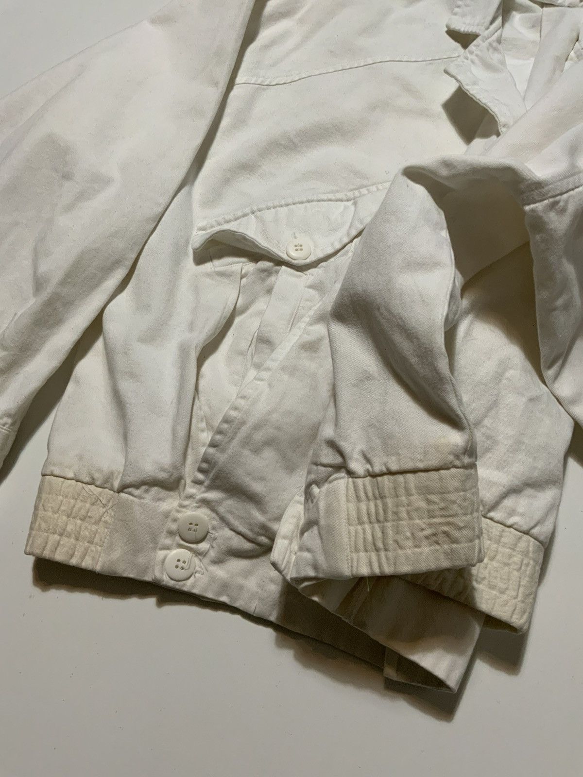 Point Zero × Vintage Vintage 80s Point Zero Batwing Cropped Retro Canvas Jacket Size US XL / EU 56 / 4 - 9 Thumbnail