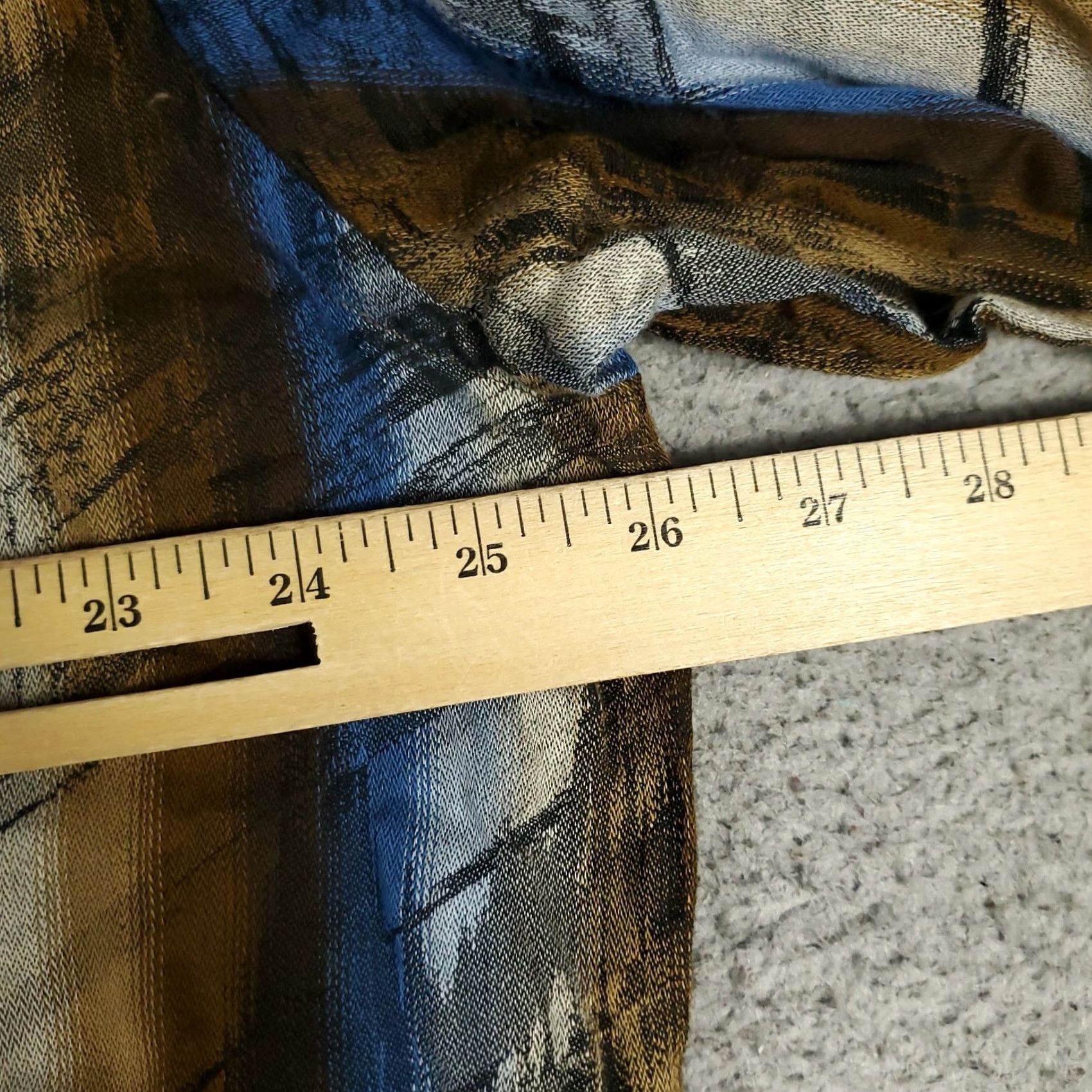 Vintage Jhane Barnes Shirt Mens 2XL Blue Brown Striped Button Up Long Sleeve Size US XXL / EU 58 / 5 - 5 Thumbnail