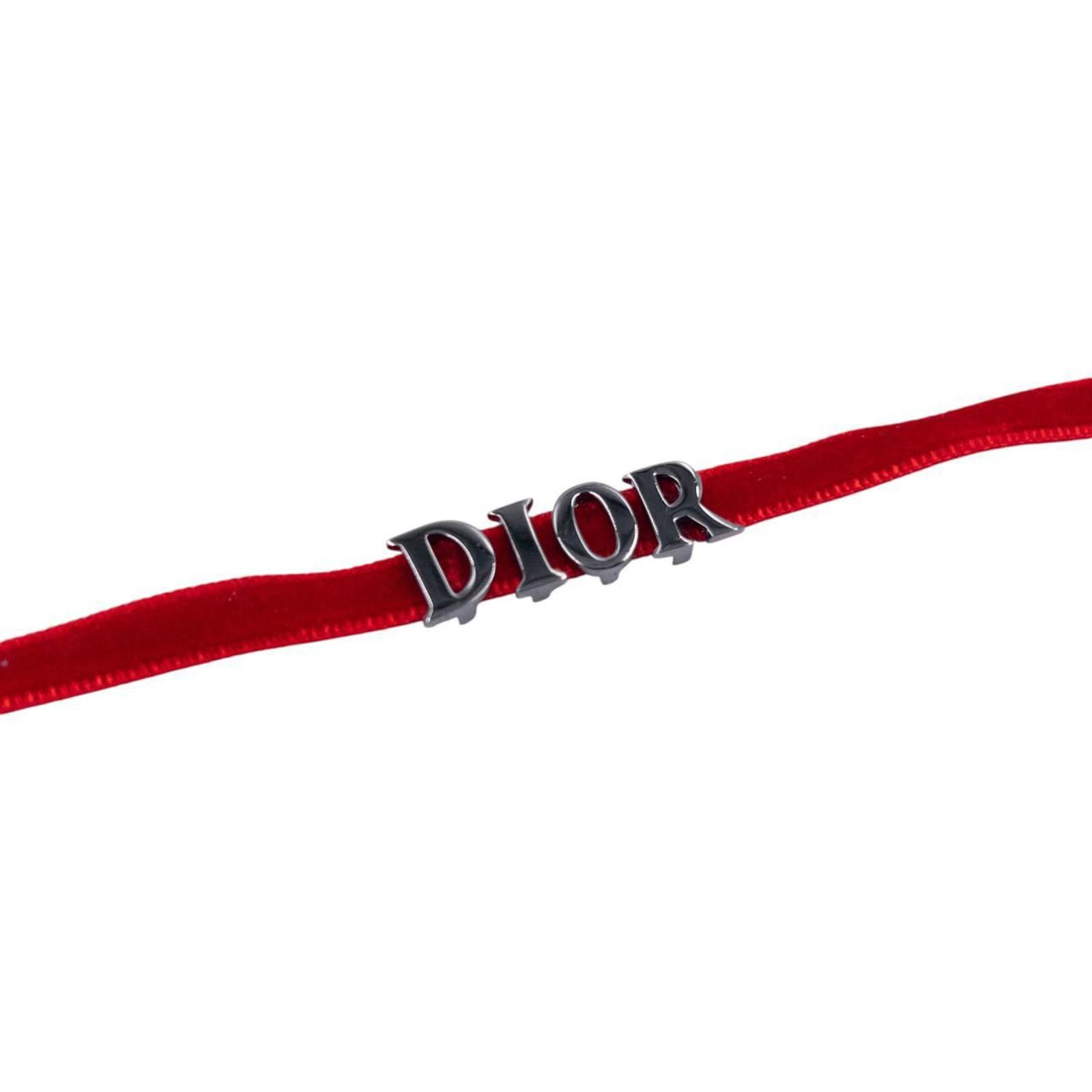 Dior Vintage Dior Velvet Ribbon Bracelet Size ONE SIZE - 4 Thumbnail