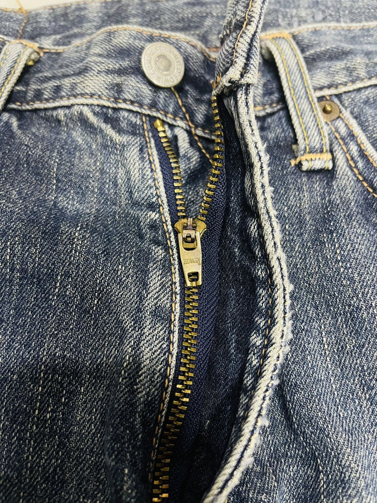 Edwin × Japanese Brand Distressed Edwin Jeans (11) Size US 30 / EU 46 - 10 Thumbnail