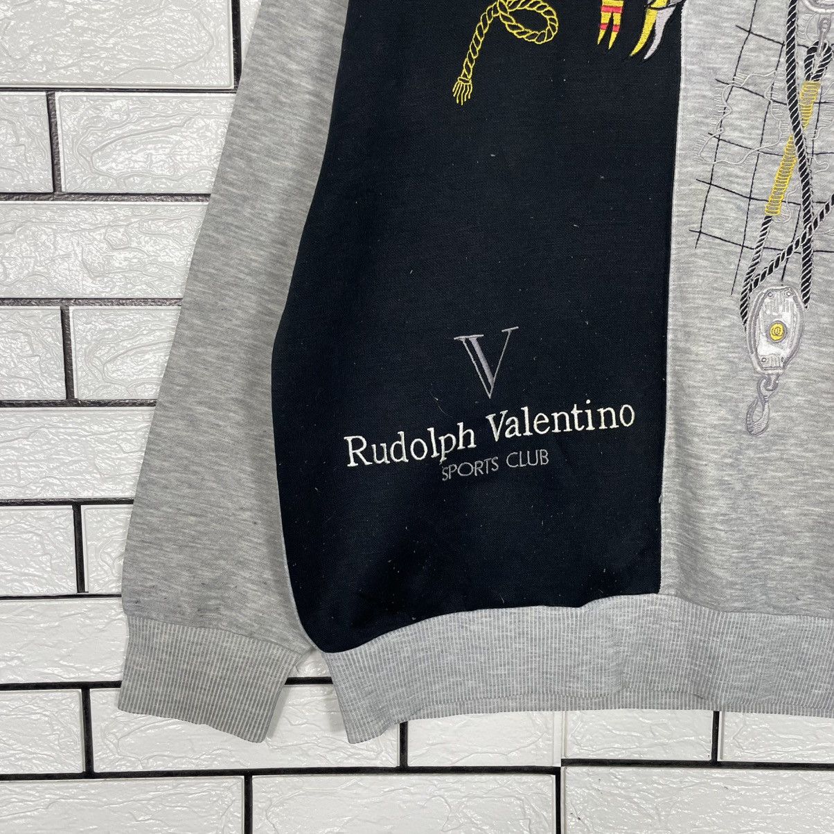 Japanese Brand Rudolf Valentino Two Tone Sweatshirt Size US M / EU 48-50 / 2 - 3 Thumbnail