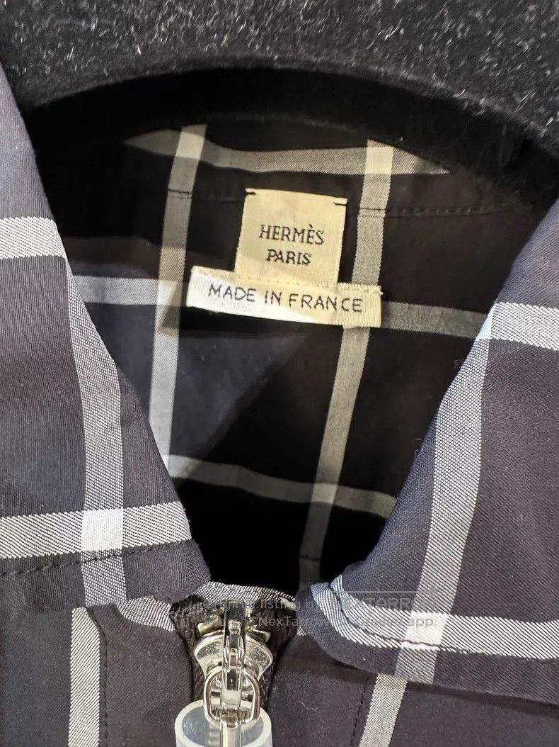 Hermes Hermes Black and White Checkered Jacket Size XS / US 0-2 / IT 36-38 - 3 Thumbnail