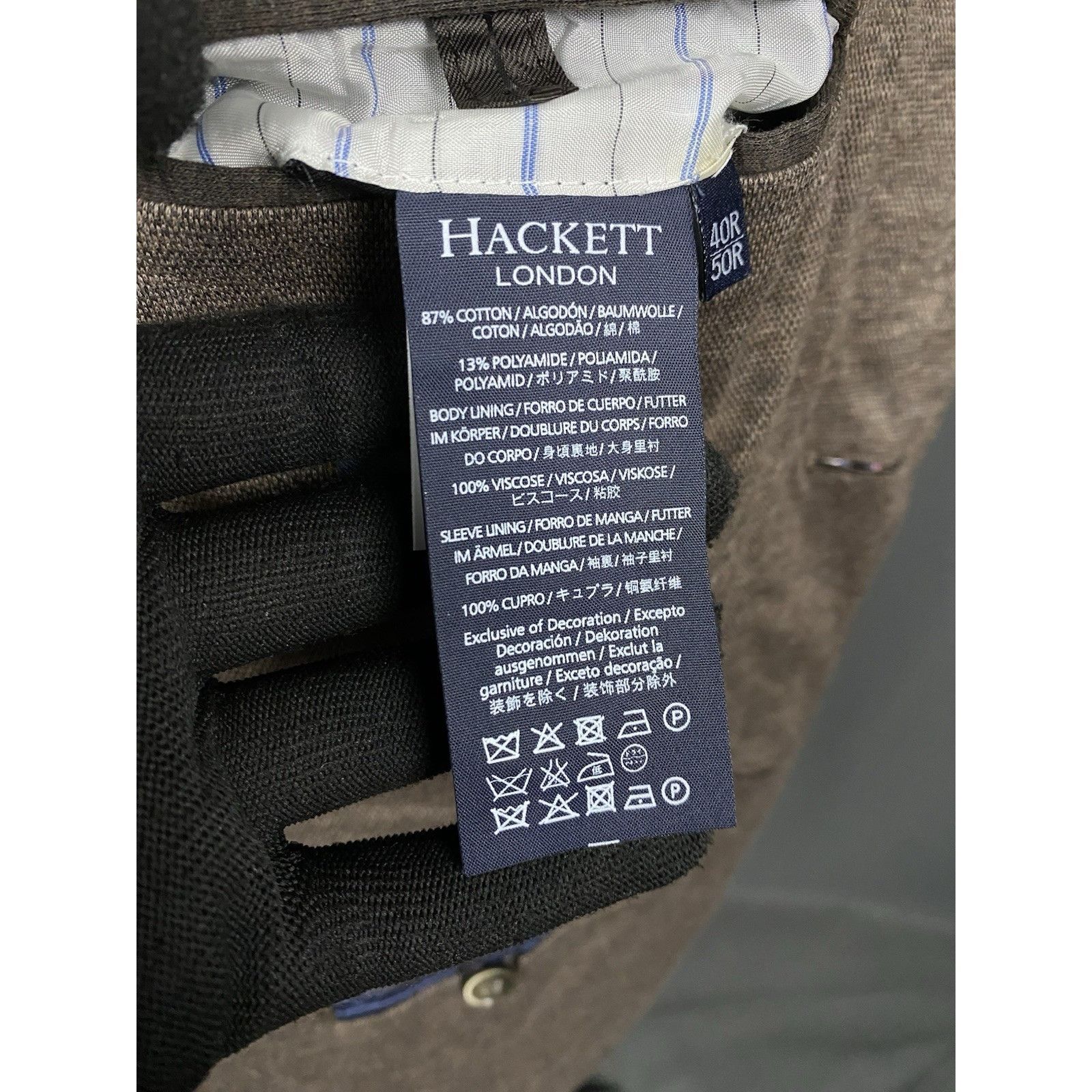 Hackett MINT! Hackett Men's Brown Summer Blazer Sportcoat Jacket Siz Size 40R - 11 Thumbnail