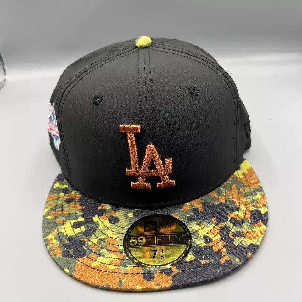 New Era Los Angeles LA Dodgers Hat Men 7 3/8 59Fifty New Era Fitted Size ONE SIZE - 2 Thumbnail