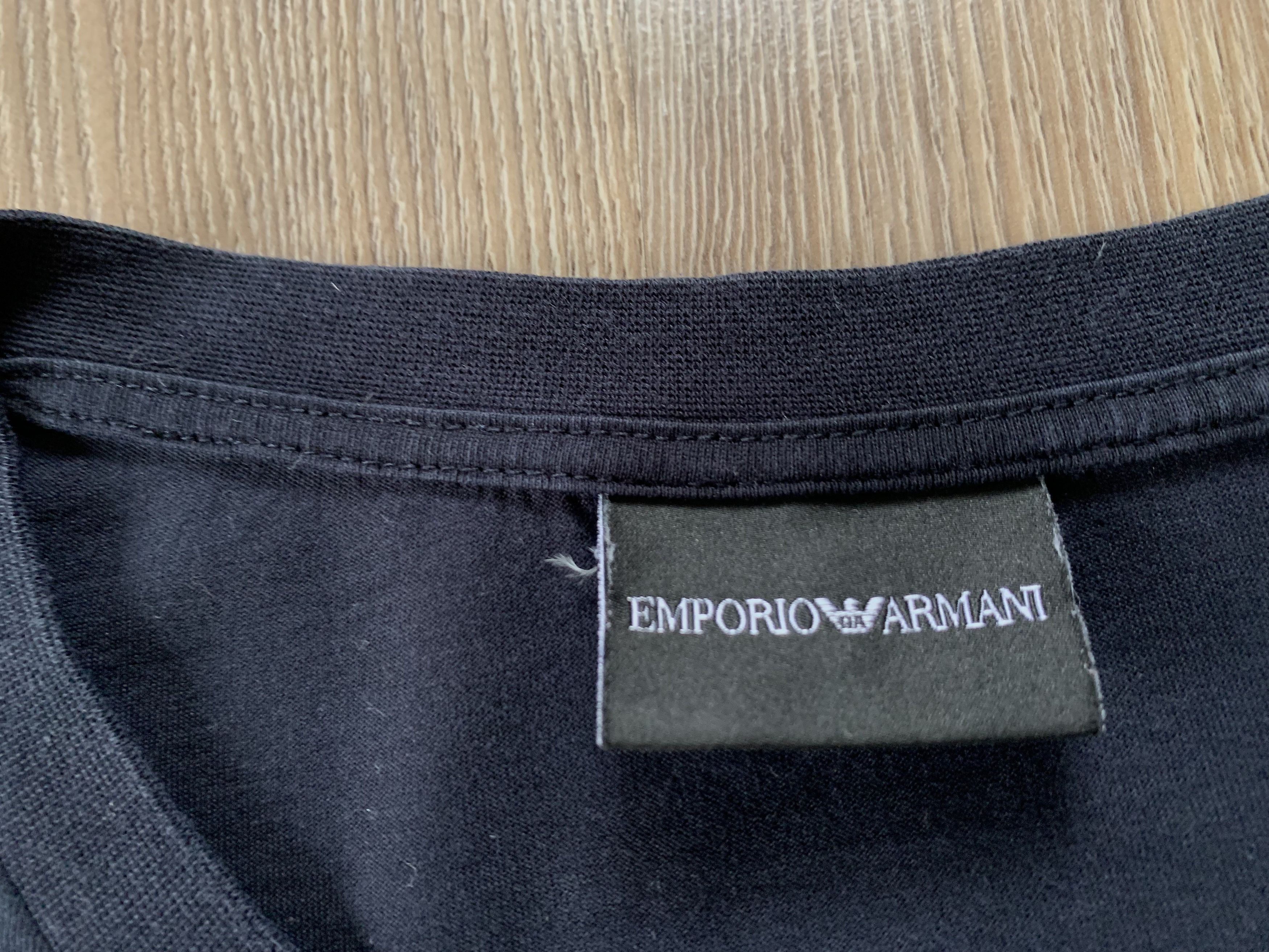 Emporio Armani × Giorgio Armani Mens Emporio Armani Cotton Embroidered Logo T-Shirt Size US XL / EU 56 / 4 - 6 Thumbnail