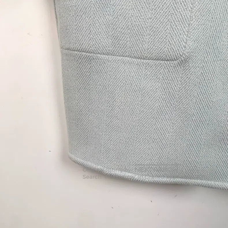 Hermes Hermes Light Blue Wool Single-Breasted Coat Size XS / US 0-2 / IT 36-38 - 4 Thumbnail