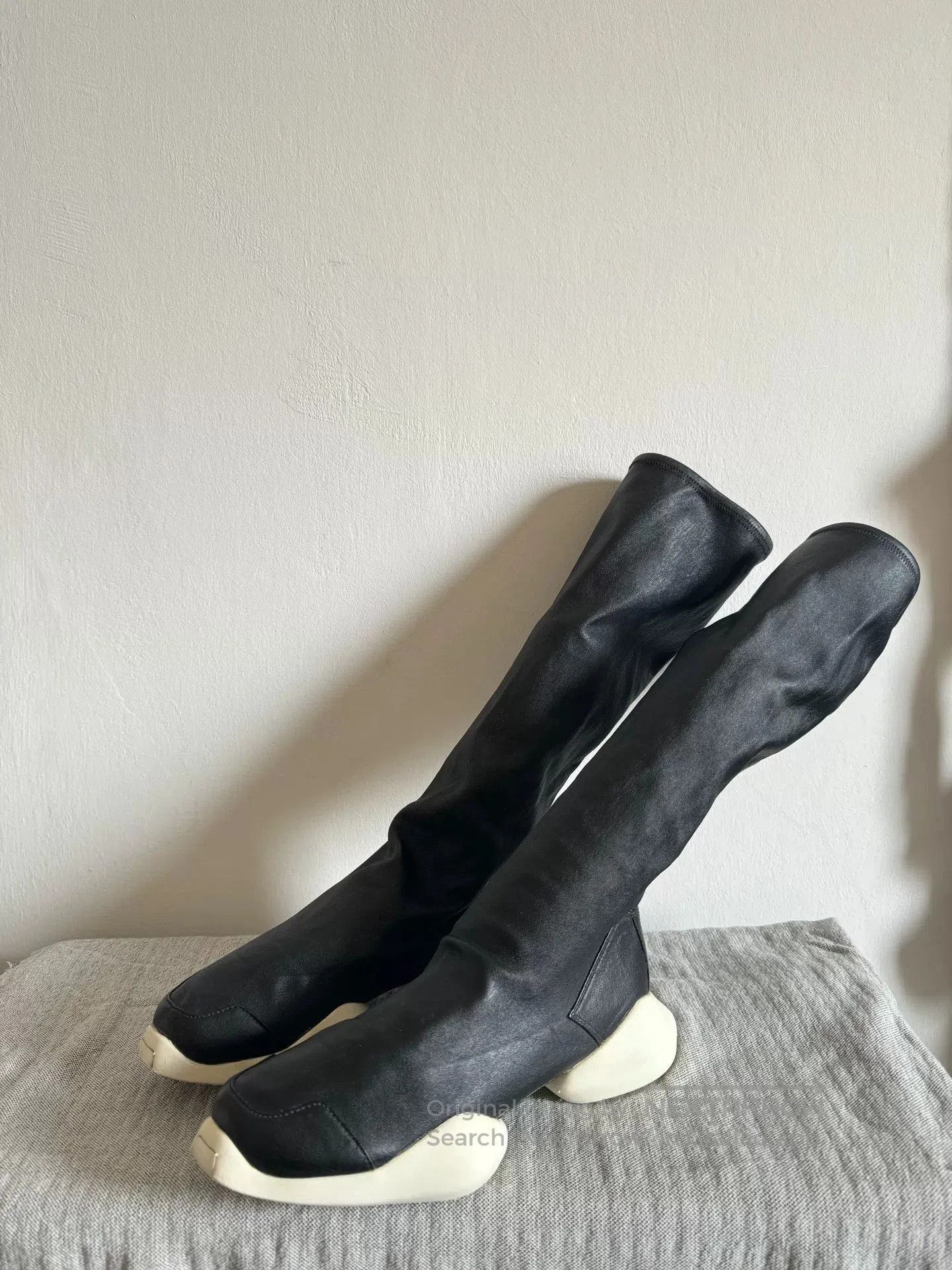 Rick Owens Rick Owens x Adidas High-Top Boots. Size US 7 / EU 40 - 1 Thumbnail