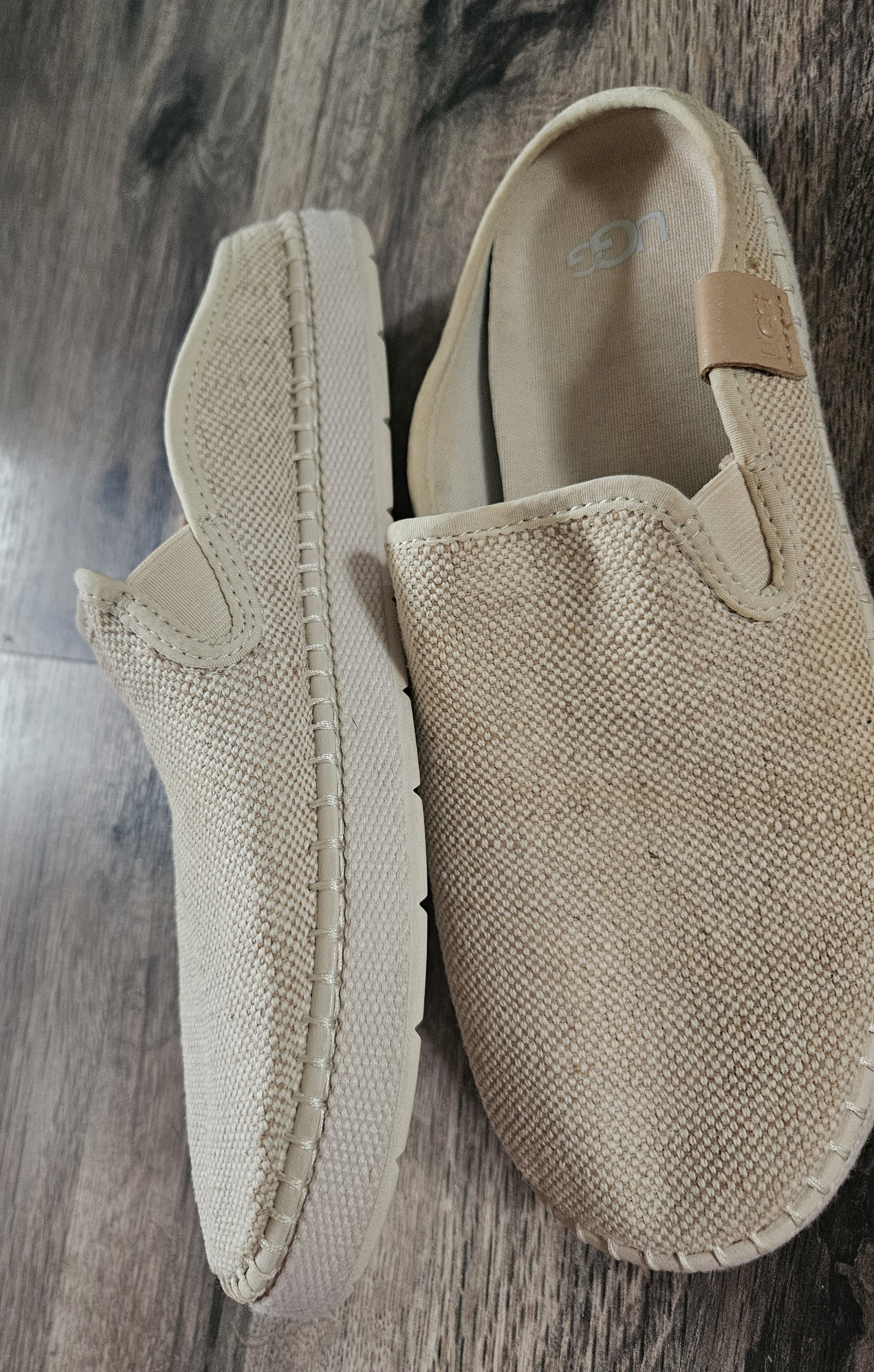 Ugg Ugg Womens Beige Woven Delu Slip On Shoes Size 8 Size US 8 / IT 38 - 3 Thumbnail