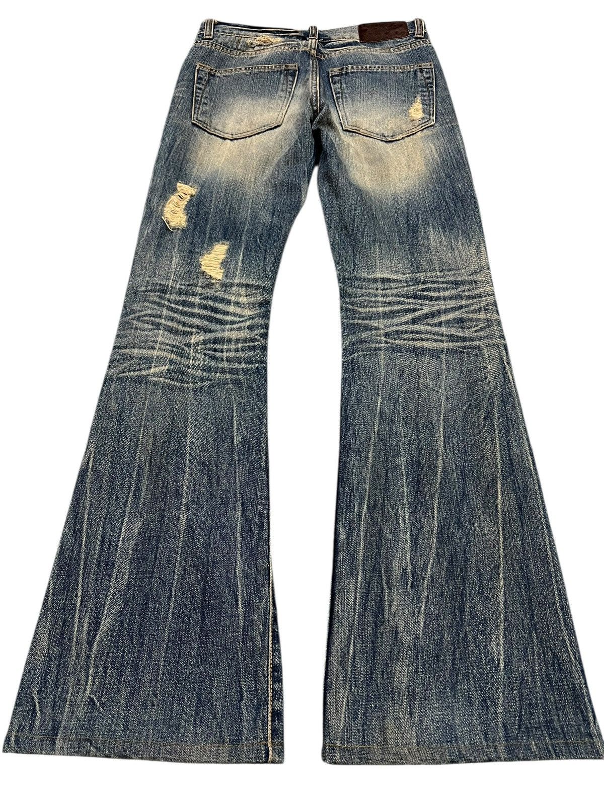 Japanese Brand 💥Flare💥G.O.A Distressed Mud Wash Like Tornado Mart Jean Size US 28 / EU 44 - 2 Thumbnail