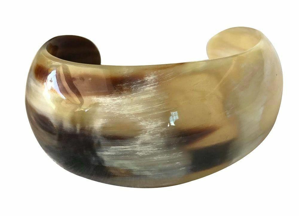 Designer New Textured Cow Horn Bracelet. Size ONE SIZE - 6 Thumbnail