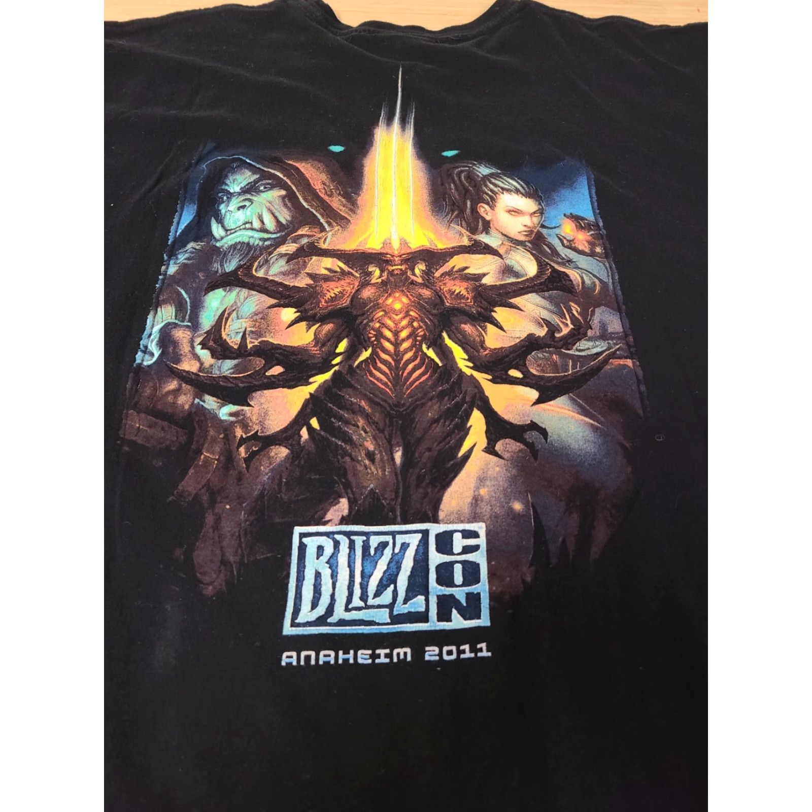 Vintage VINTAGE Blizzard Blizzcon 2XL T-Shirt Men Short Sleeve Crew Neck Black Cotton Graphic Print Regular Fit Mens Size US XXL / EU 58 / 5 - 6 Thumbnail
