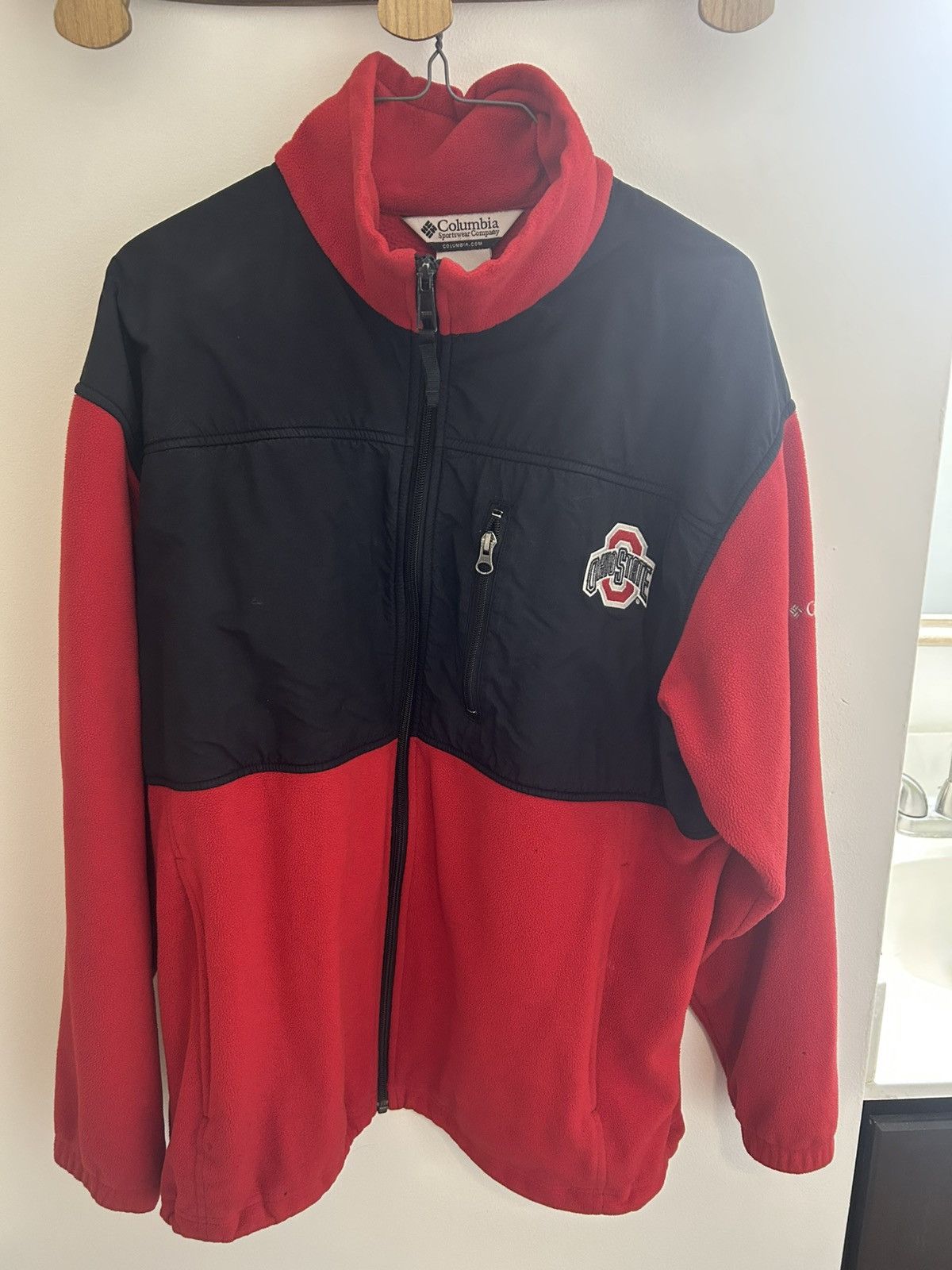Columbia Columbia Men's Ohio State Red and Black Fleece Jacket Size US L / EU 52-54 / 3 - 1 Thumbnail