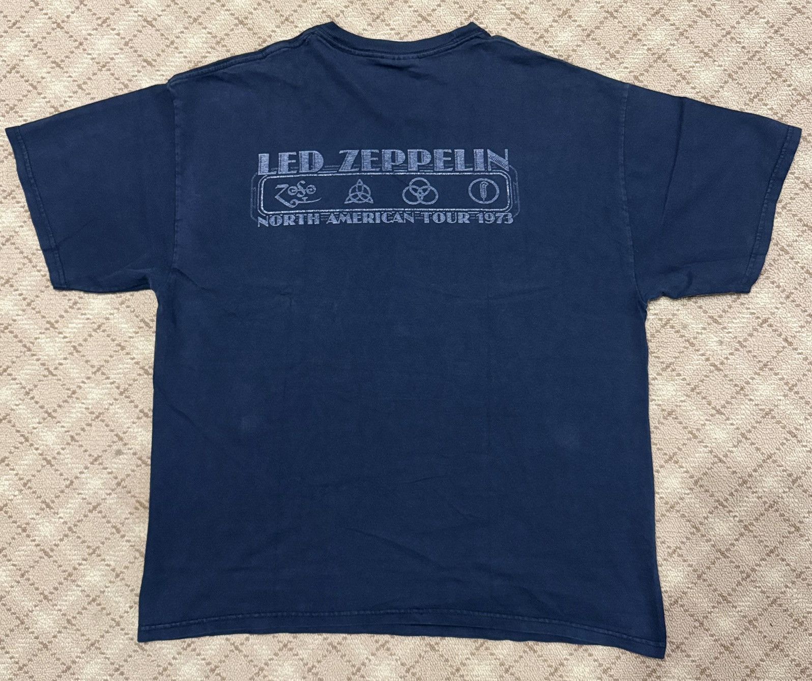 Hanes Led Zeppelin 1973 Tour (Licensed 2008) – Hanes Heavyweight L Size US S / EU 44-46 / 1 - 2 Thumbnail
