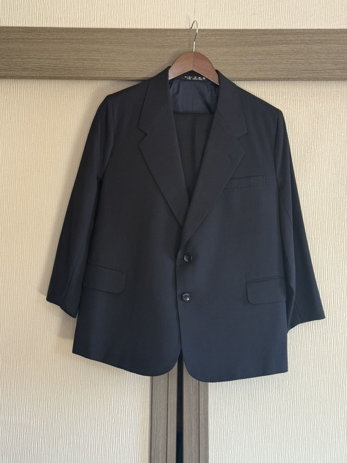 Other Spring to Autumn Raven Black Wool Set-Up Size 34S - 4 Thumbnail