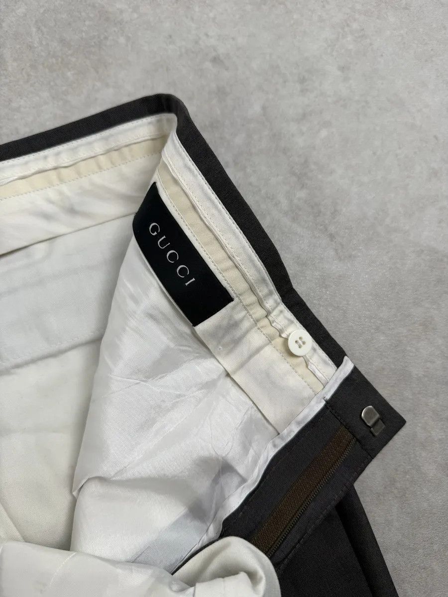 Gucci Gucci Grey Wool Premium Tailored Pants Size US 33 - 9 Thumbnail