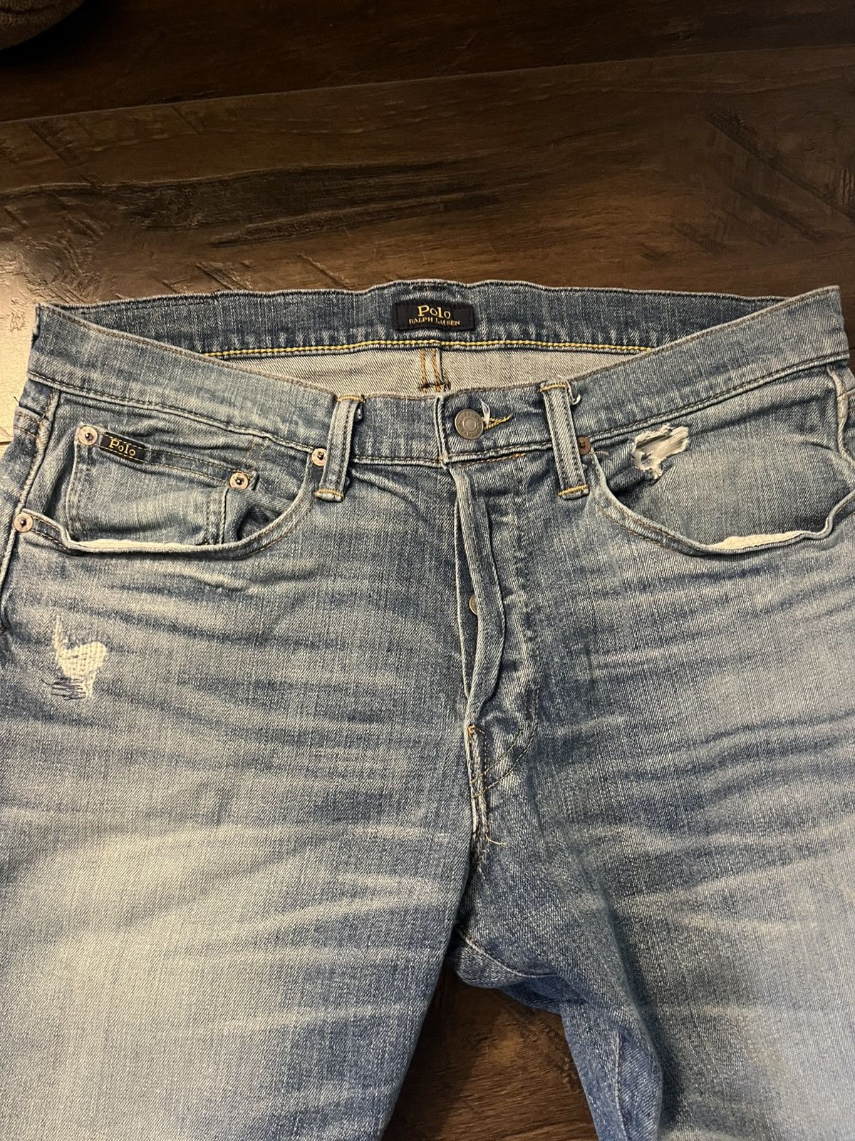 Polo Ralph Lauren Polo Ralph Lauren Men's Sullivan Slim-Fit Distressed Stretch Size US 33 - 4 Thumbnail