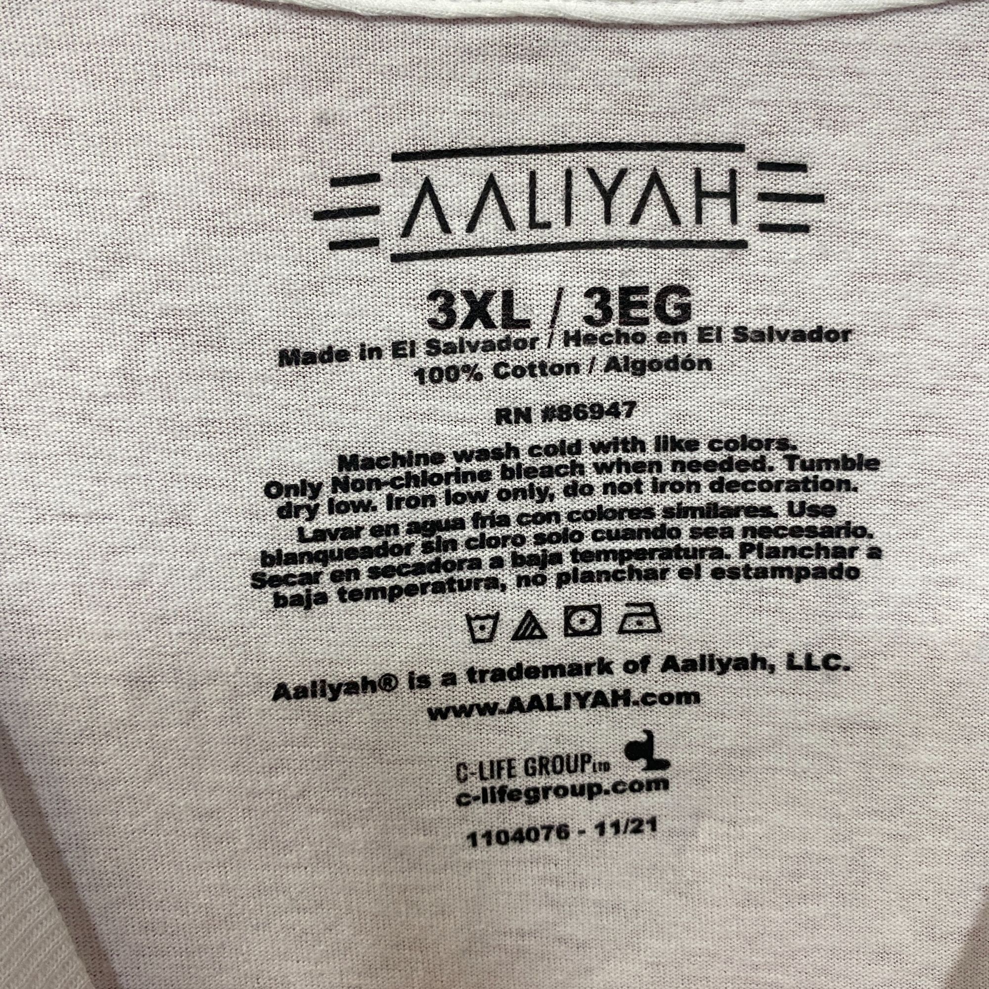 Rap Tees Aaliyah Airbrush Queen of Urban Pop Self-titled Album T-Shir Size US XXL / EU 58 / 5 - 4 Thumbnail