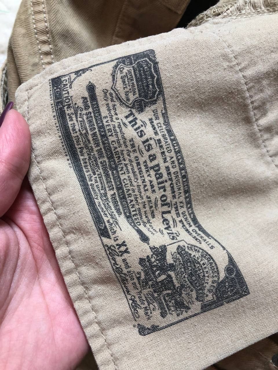Levi's Levi Strauss 501 Relaxed Tan No Rips Stains EUC Size US 34 / EU 50 - 16 Thumbnail