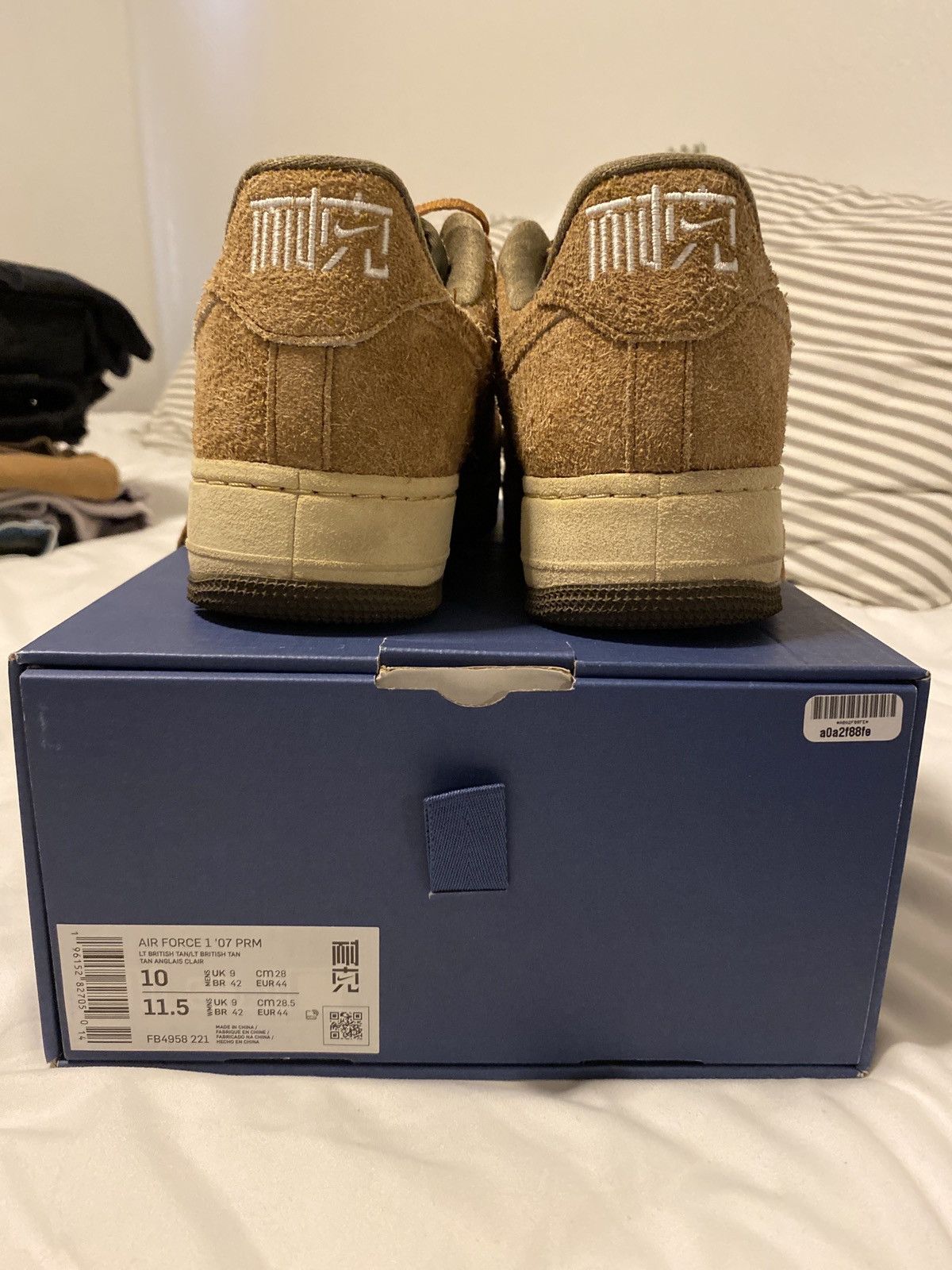 Nike Nike Air Force 1 Low ‘07 PRM NAI-KE Brown Size US 10 / EU 43 - 8 Thumbnail
