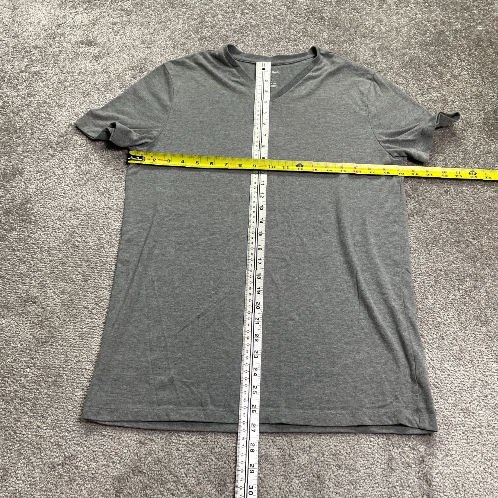 Vintage Goodfellow & Co Gray Cotton V-Neck T-Shirt Mens Small Casual Classic Size US S / EU 44-46 / 1 - 6 Thumbnail