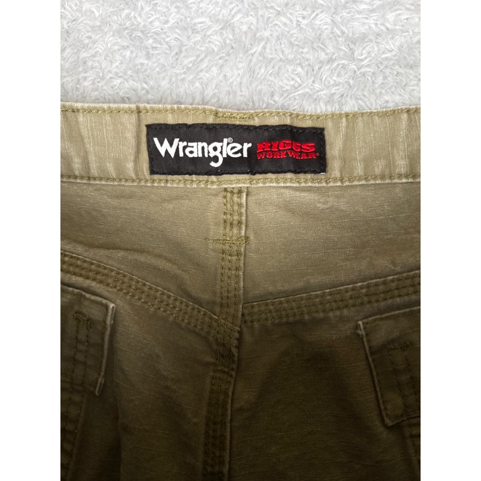Wrangler Wrangler Pants Men 40 Beige Cargo Twill Workwear Cotton Durable 38x28 READ Size US 40 / EU 56 - 6 Thumbnail