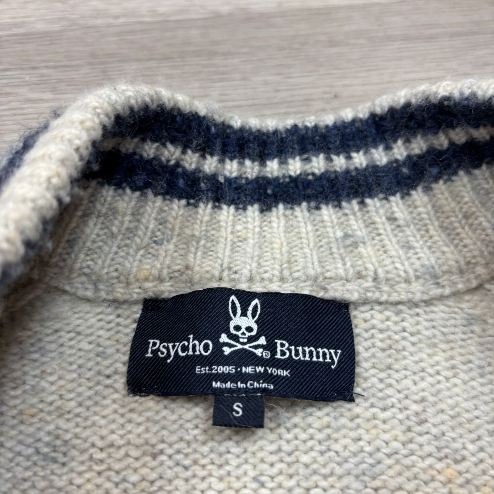 Psycho Bunny Psycho Bunny Bampton Donegal Alpaca Wool Zip Sweater Men's S Size US S / EU 44-46 / 1 - 4 Thumbnail