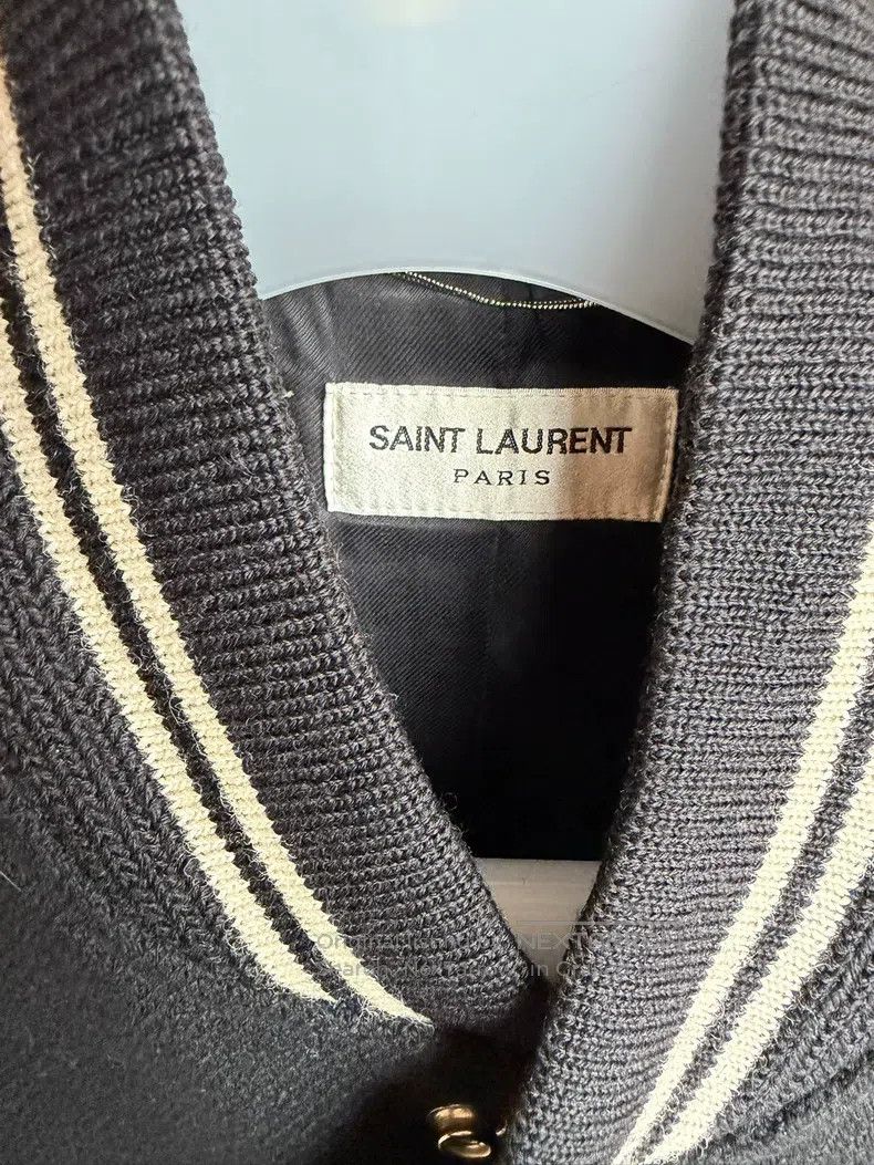 Saint Laurent Paris Saint Laurent Paris Black and White Baseball Jacket Size US M / EU 48-50 / 2 - 3 Thumbnail