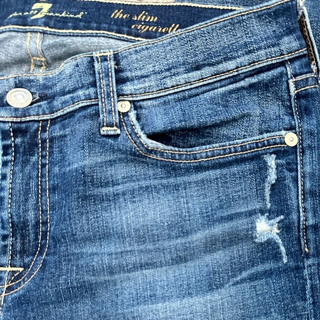 7 For All Mankind 7 For All Mankind Slim Cigarette Skinny Jean Women Size 32. Size 32" / US 10 / IT 46 - 11 Thumbnail