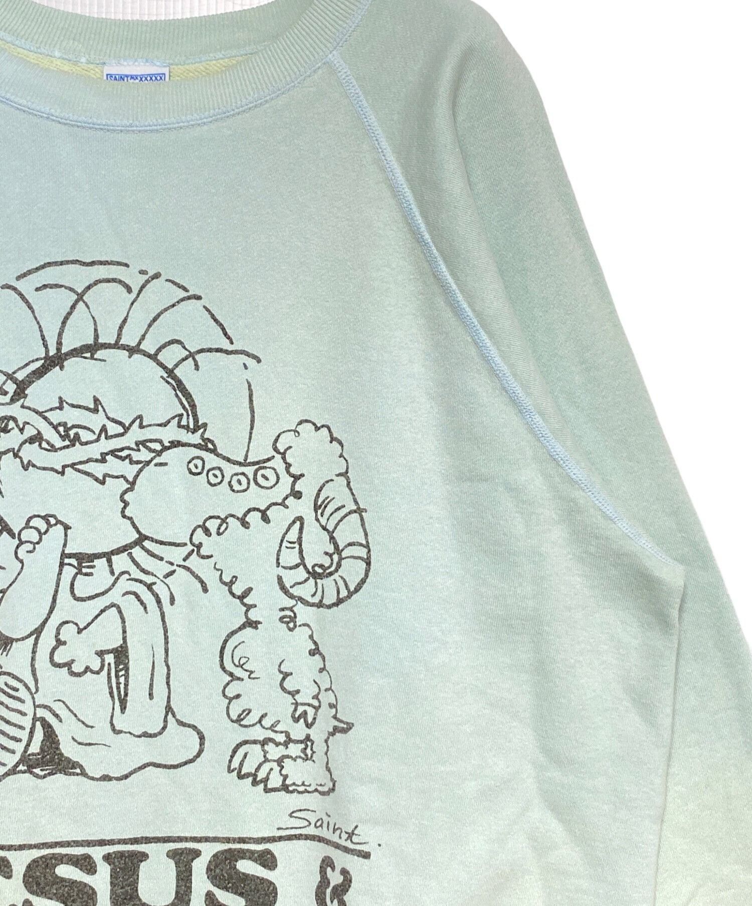 Saint Michael SAINT MICHAEL 23AW JESUS Crew Neck Cotton Sweatshirts Size L Size US L / EU 52-54 / 3 - 4 Thumbnail