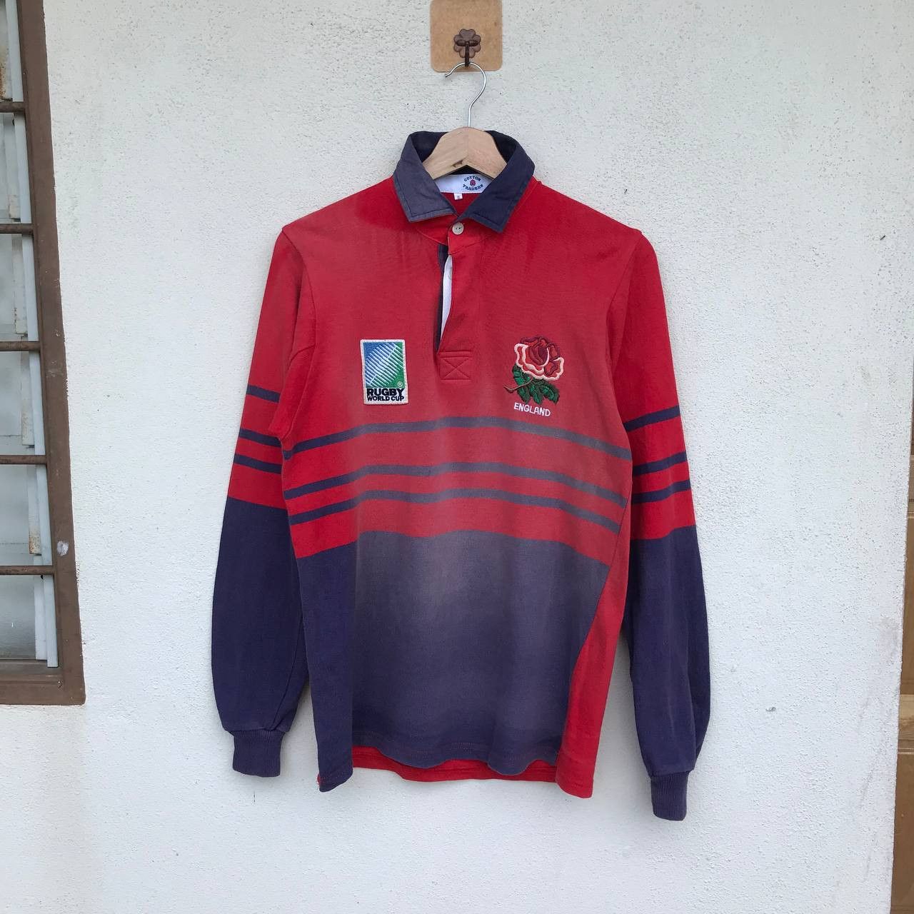 Vintage VINTAGE RUGBY ENGLAND CLASSIC POLO FADED SMALL Size US S / EU 44-46 / 1 - 1 Thumbnail