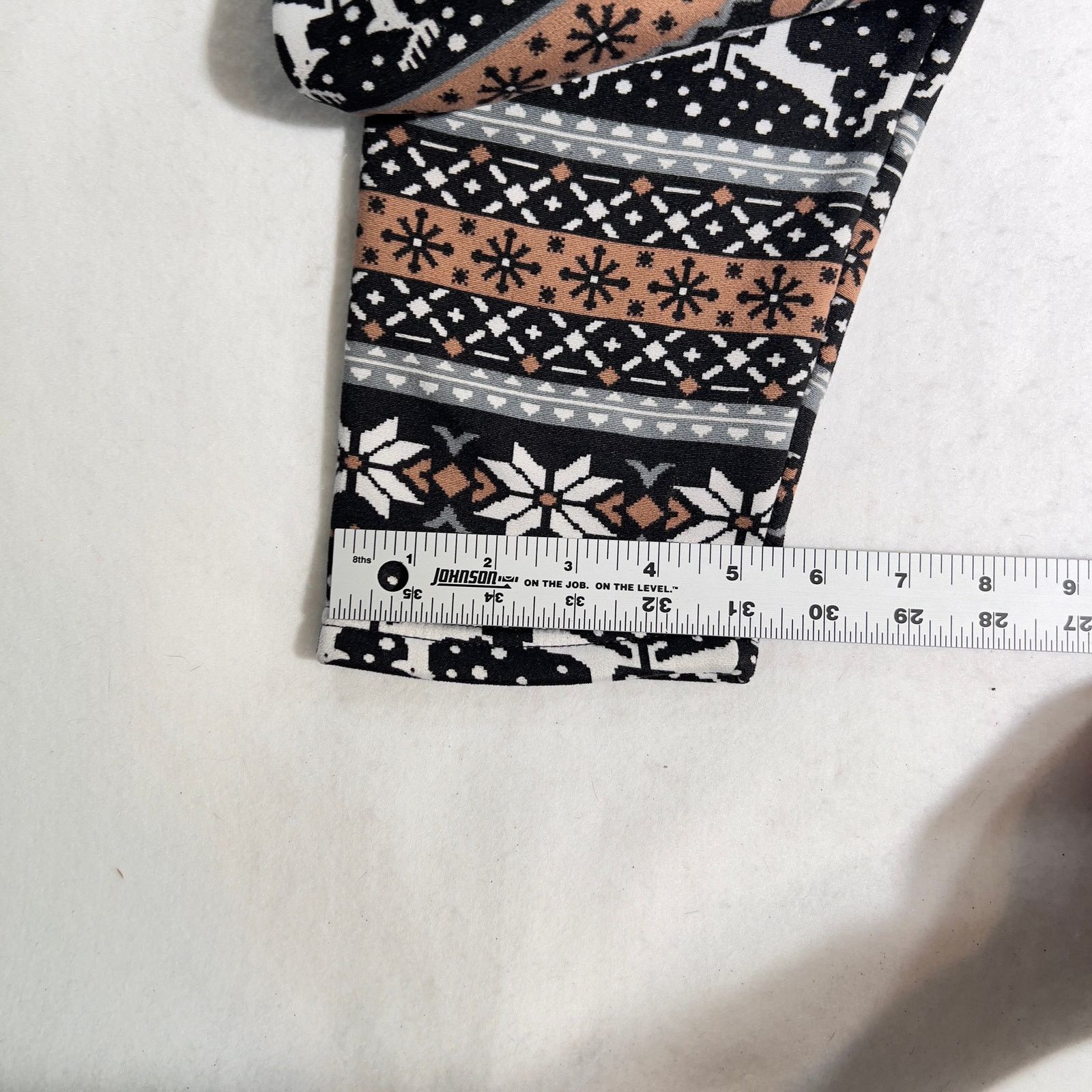 Other No Boundries NOBO Lounge Pants Woman XL 15-17 Brwn Fair Isle Size ONE SIZE - 9 Thumbnail