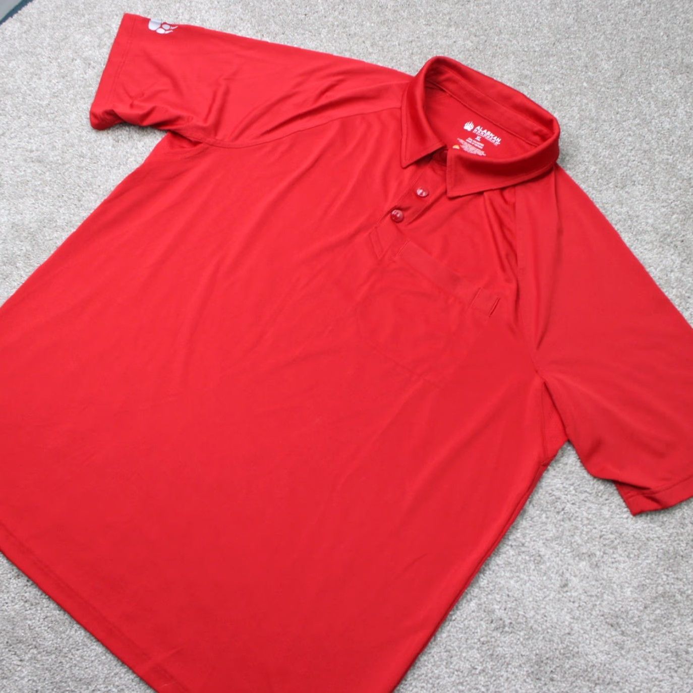 Vintage Duluth Alaskan Hardgear Polo Shirt Mens XL Red Pocket Polygiene S/S Size US XL / EU 56 / 4 - 3 Thumbnail