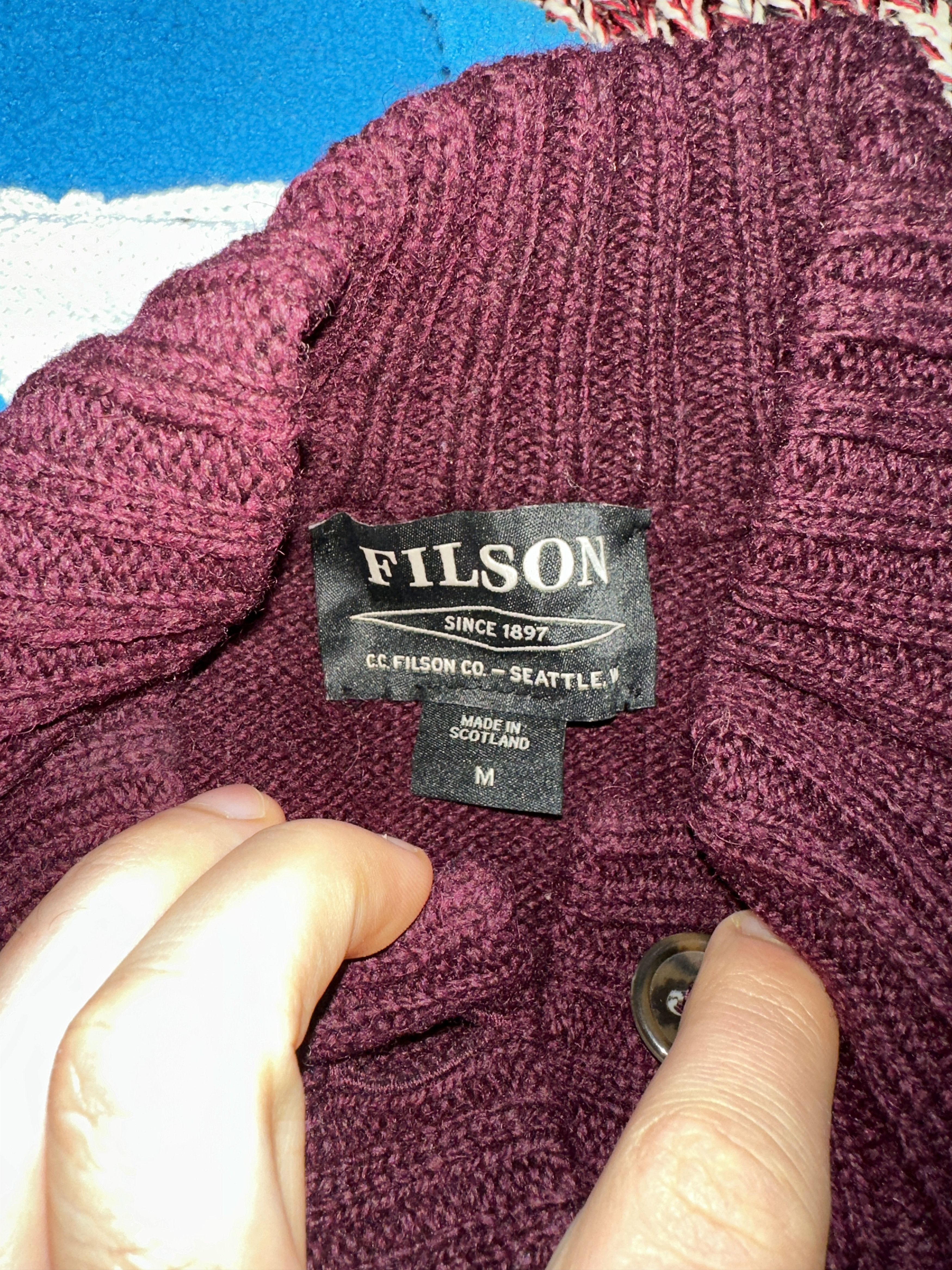Filson Filson Heavy Wool Button Front Knit Cardigan Women Size M Size M / US 6-8 / IT 42-44 - 11 Thumbnail