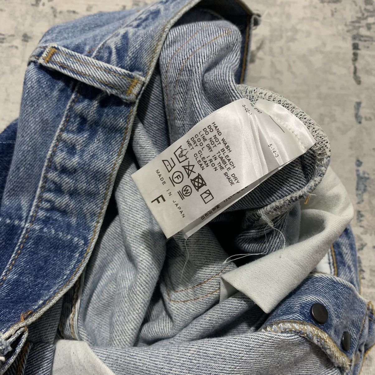 Designer × Japanese Brand Rare ! 2nd Existence Denim Reworks Size US 34 / EU 50 - 7 Thumbnail