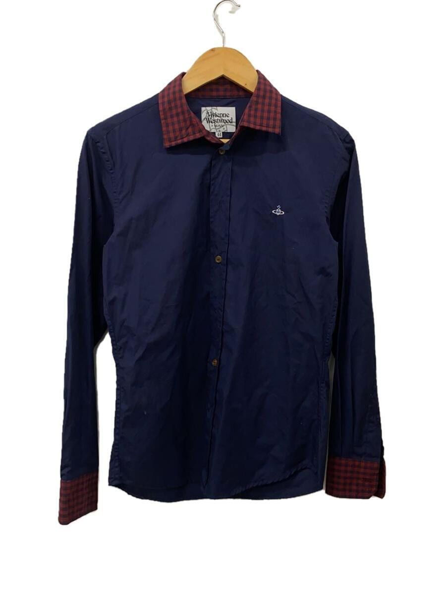 image of Vivienne Westwood Orb Buttonup in Navy, Men's (Size Small)