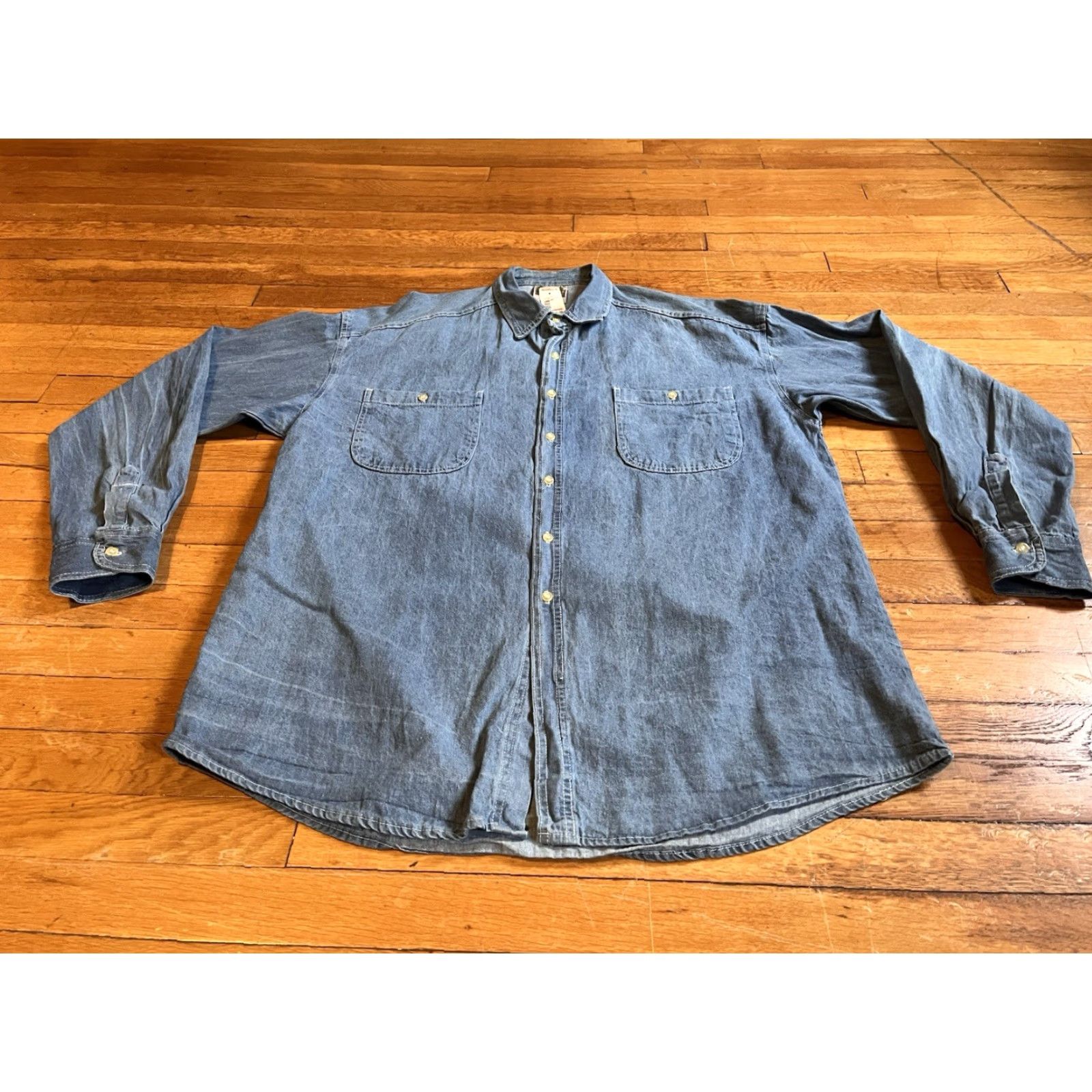 Denime VINTAGE Douglas Fir Denim Shirt Men’s XL Blue Size US XL / EU 56 / 4 - 2 Thumbnail