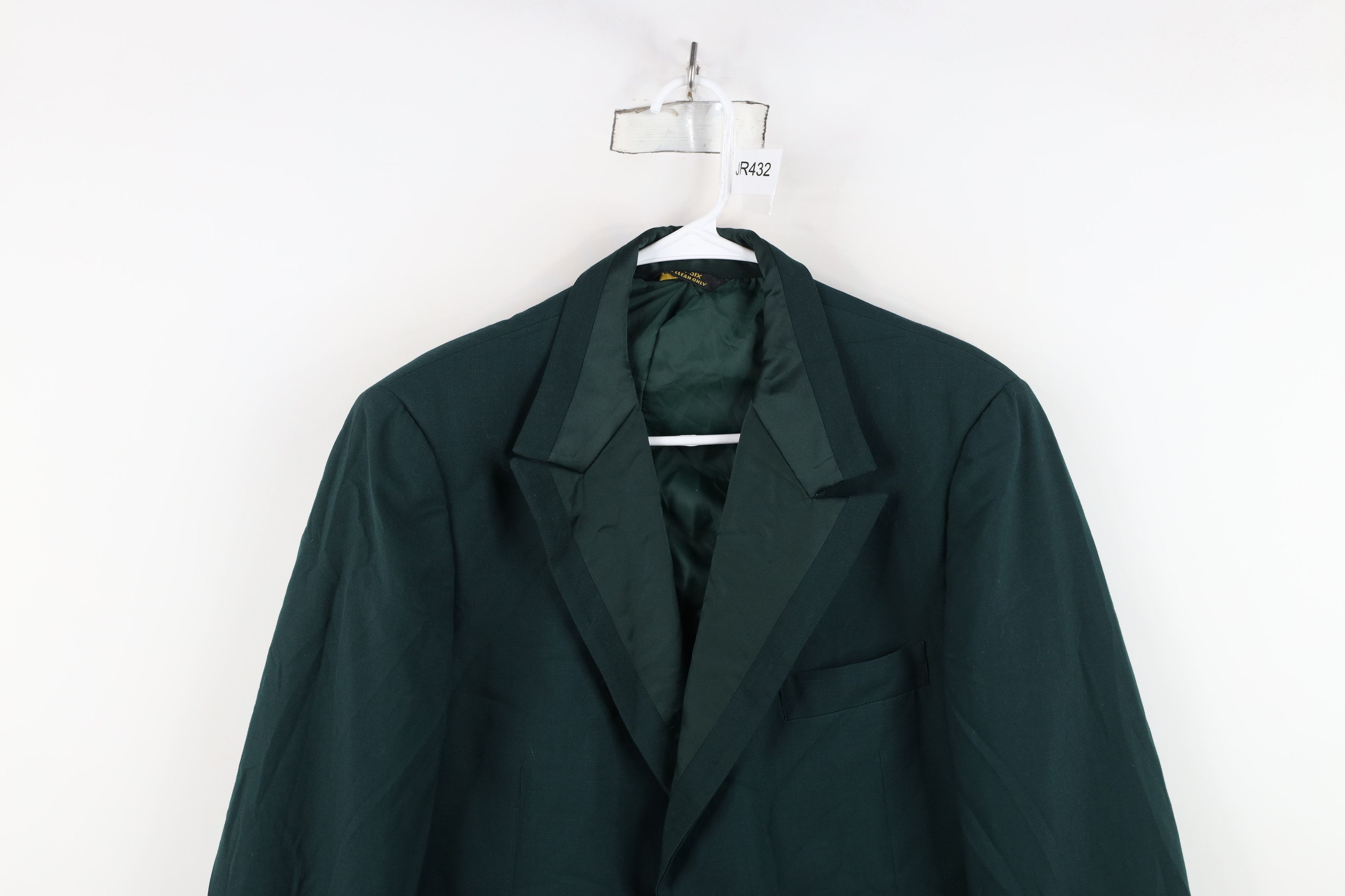 Vintage Vintage 50s Rockabilly Smoking Prom Tuxedo Jacket Green USA Size US XXL / EU 58 / 5 - 2 Thumbnail