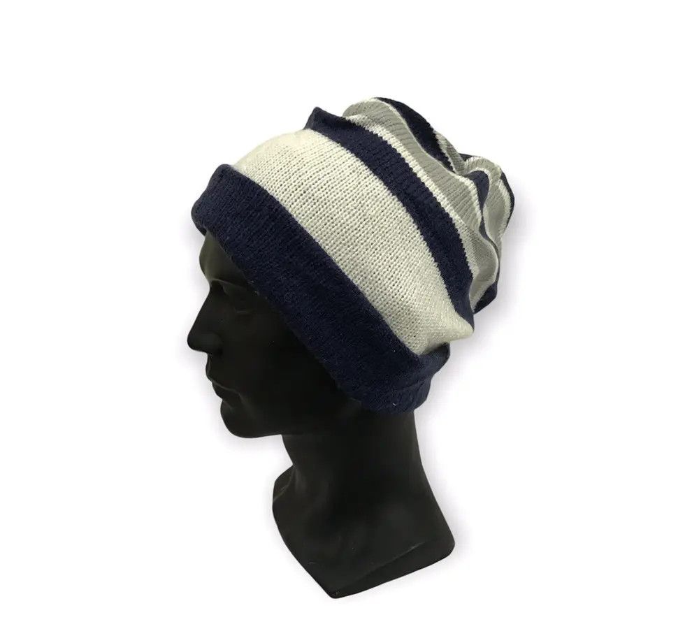 Japanese Brand × Vintage Japanese Brand Stripe Design Beanie Hat Size ONE SIZE - 1 Thumbnail