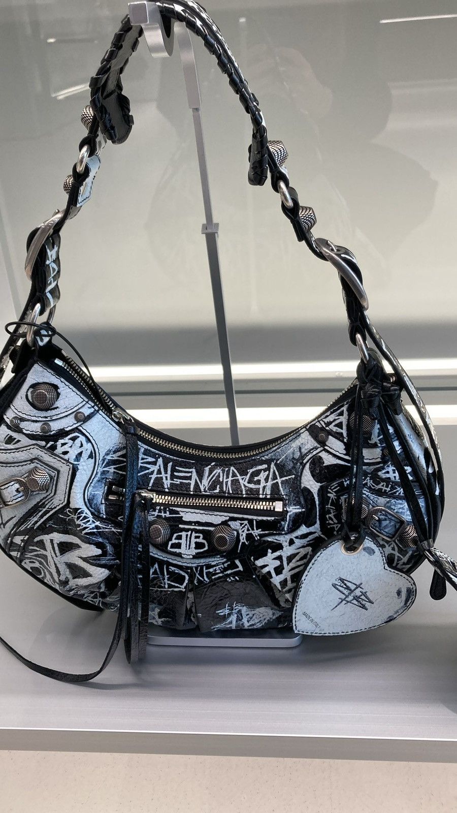 Balenciaga Balenciaga Cagole Small Graffiti Shoulder Bag Size ONE SIZE - 1 Thumbnail